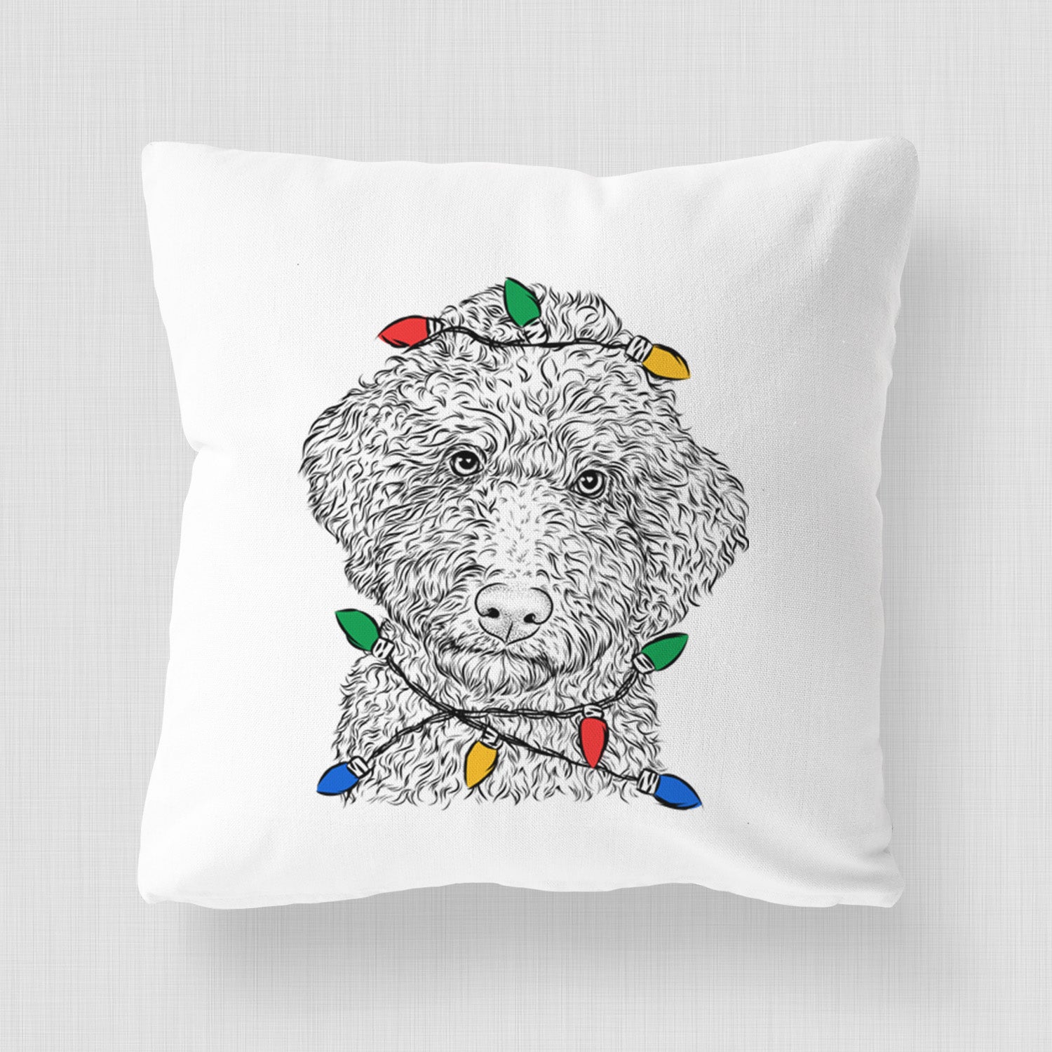 Ross the Lagotto Romagnolo - Throw Pillow Cover