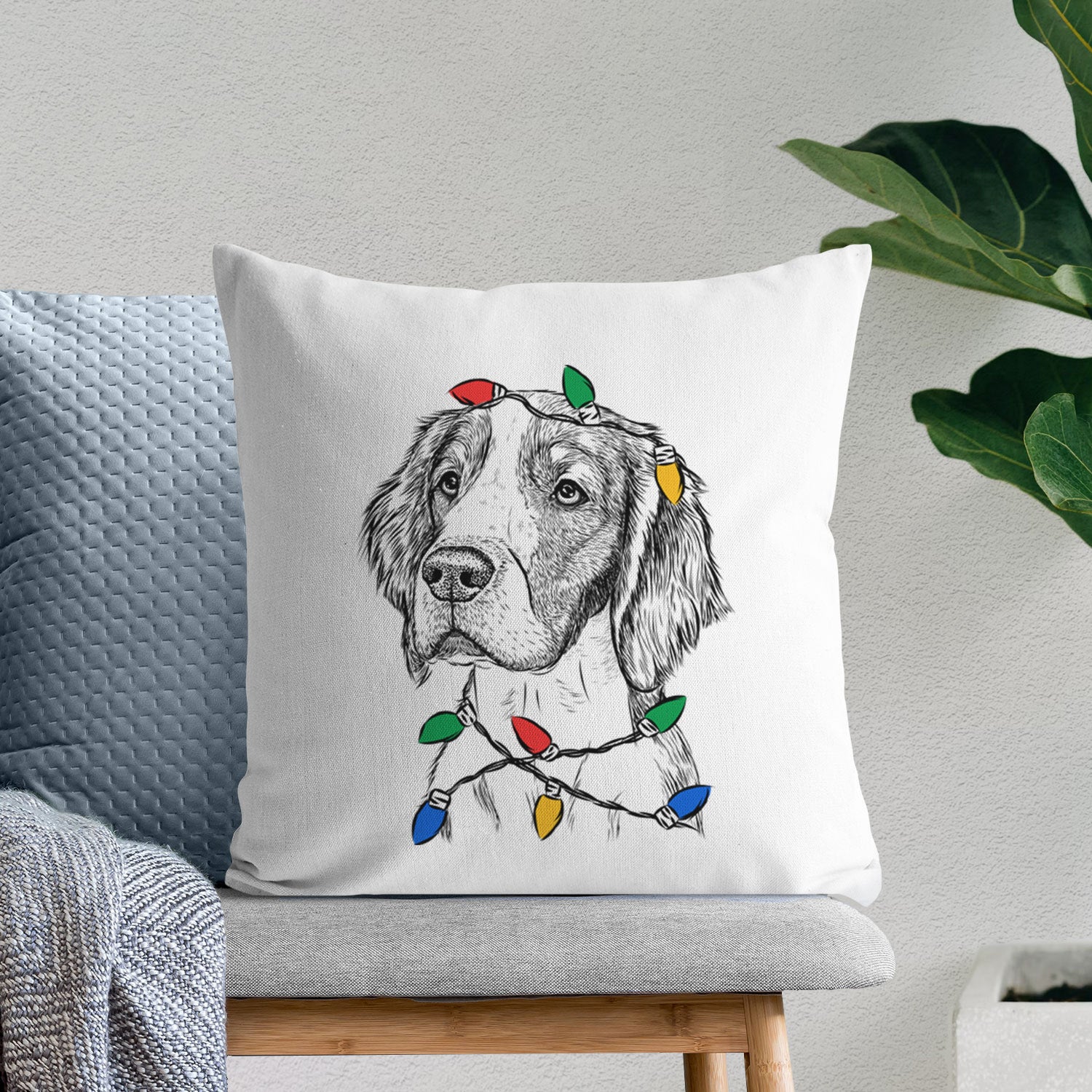 Roxy the Welsh Springer Spaniel - Throw Pillow Cover