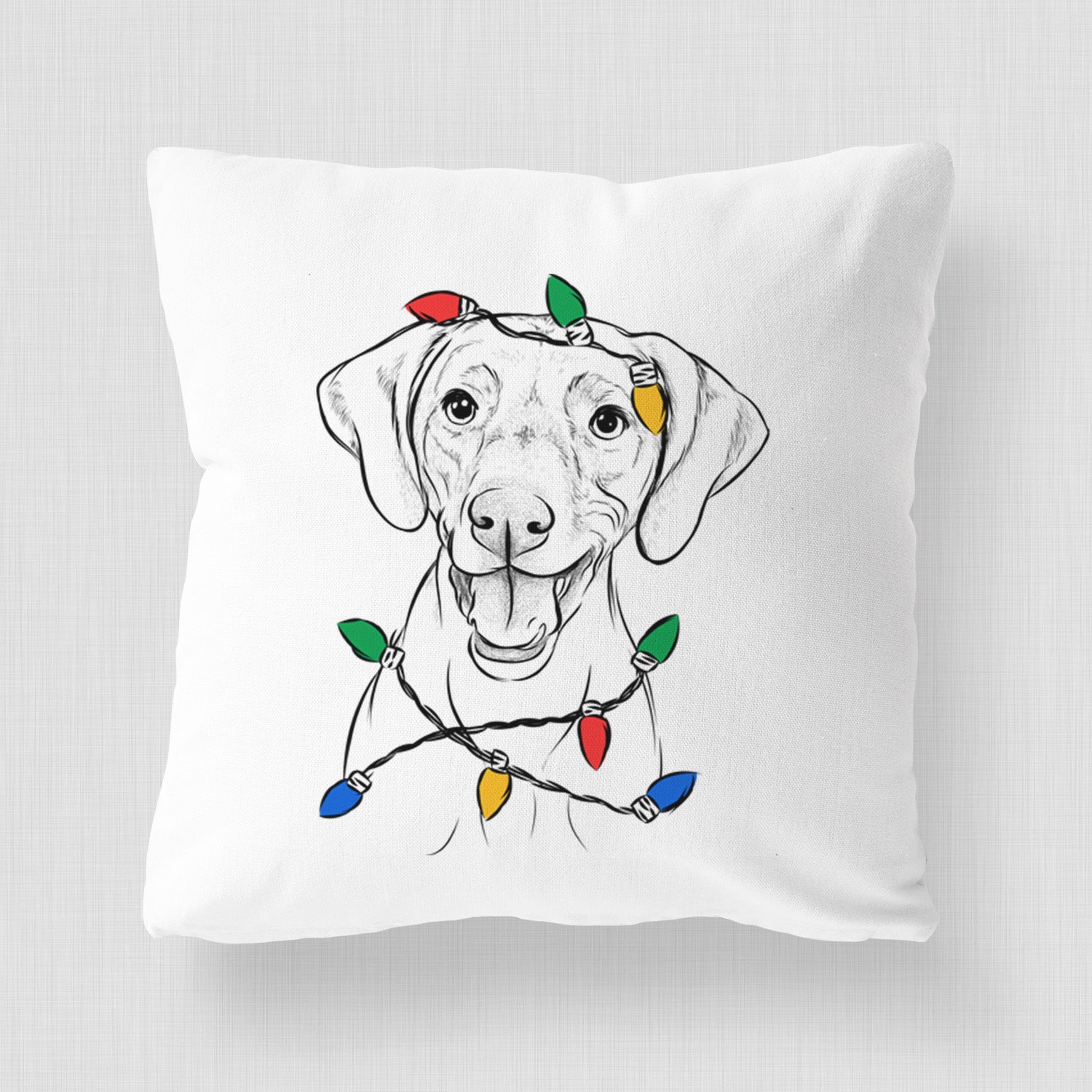 Ruby the Vizsla - Throw Pillow Cover