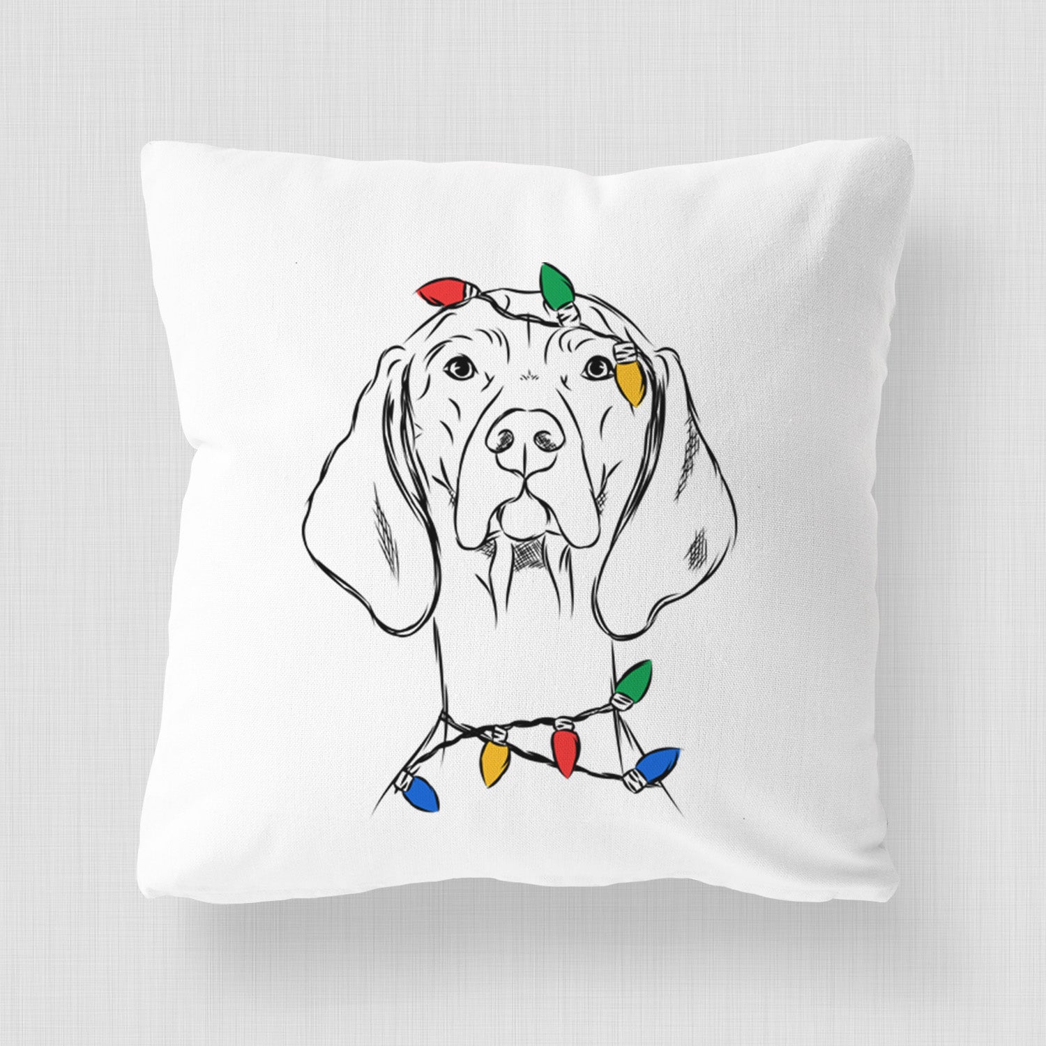Sawyer the Vizsla - Throw Pillow Cover