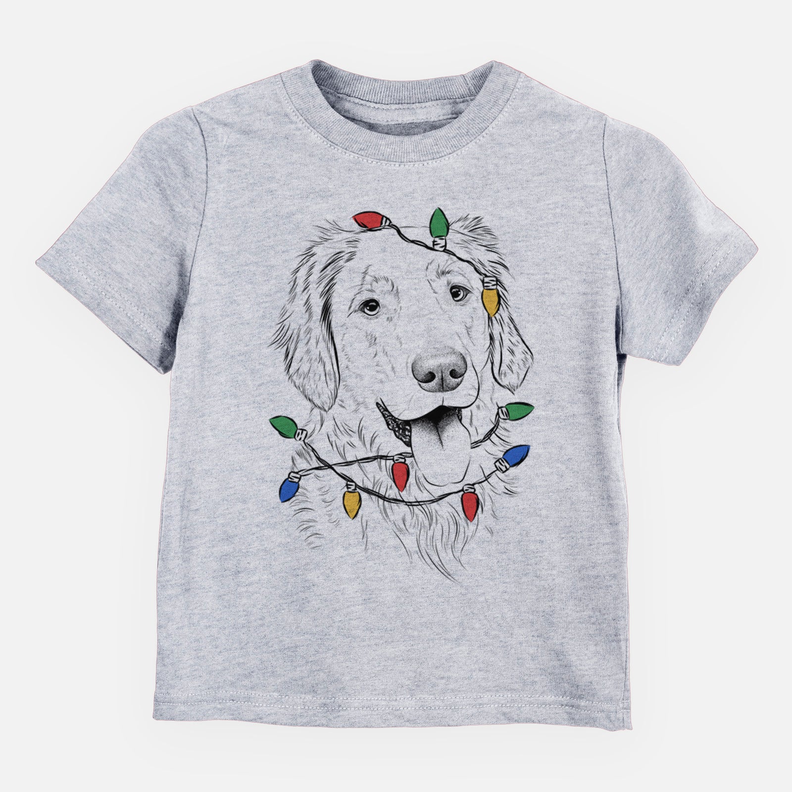 Christmas Lights Semba the Golden Retriever - Kids/Youth/Toddler Shirt