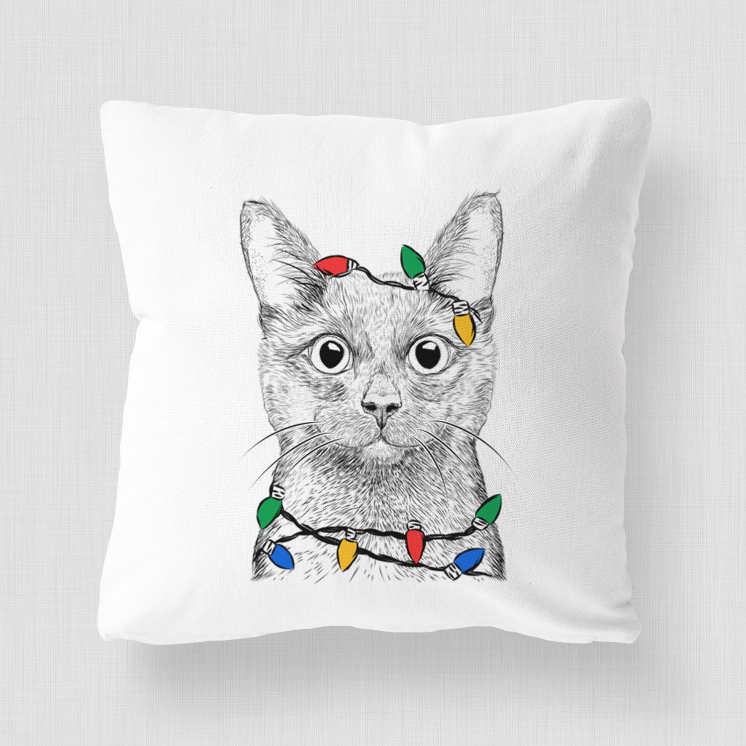Shadow the Black Cat - Throw Pillow Cover