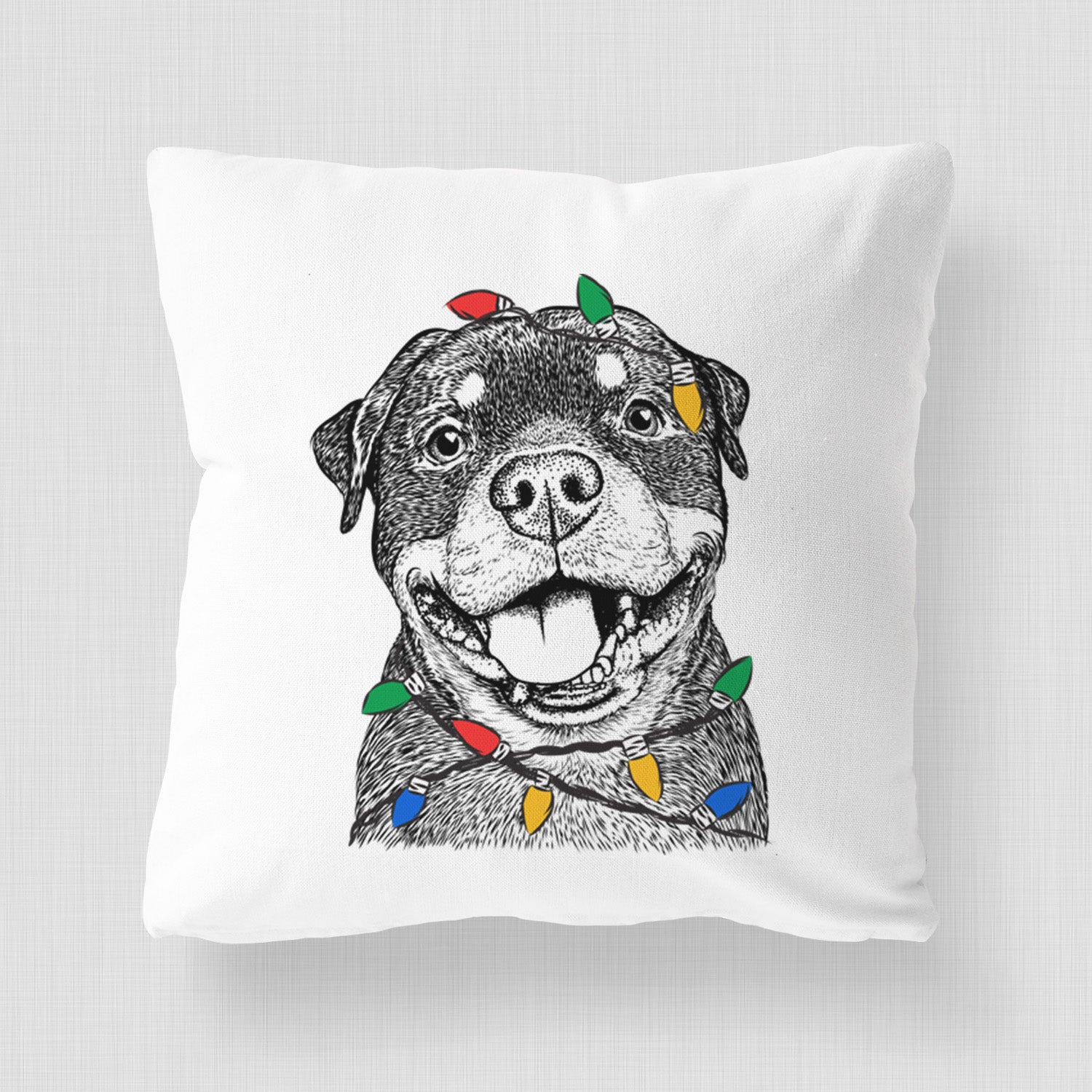 Talos the Rottweiler - Throw Pillow Cover