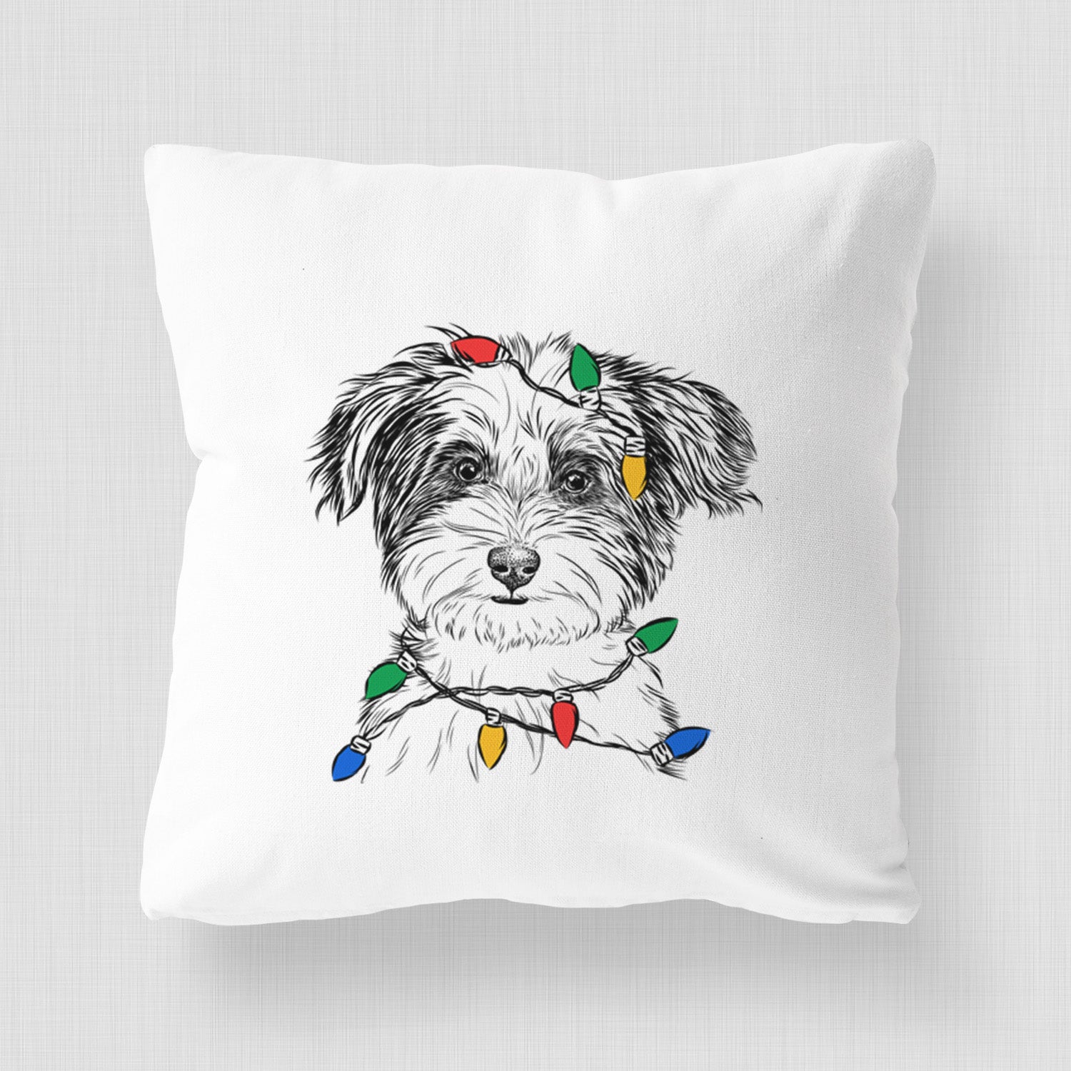 Teddy the Havanese - Throw Pillow Cover