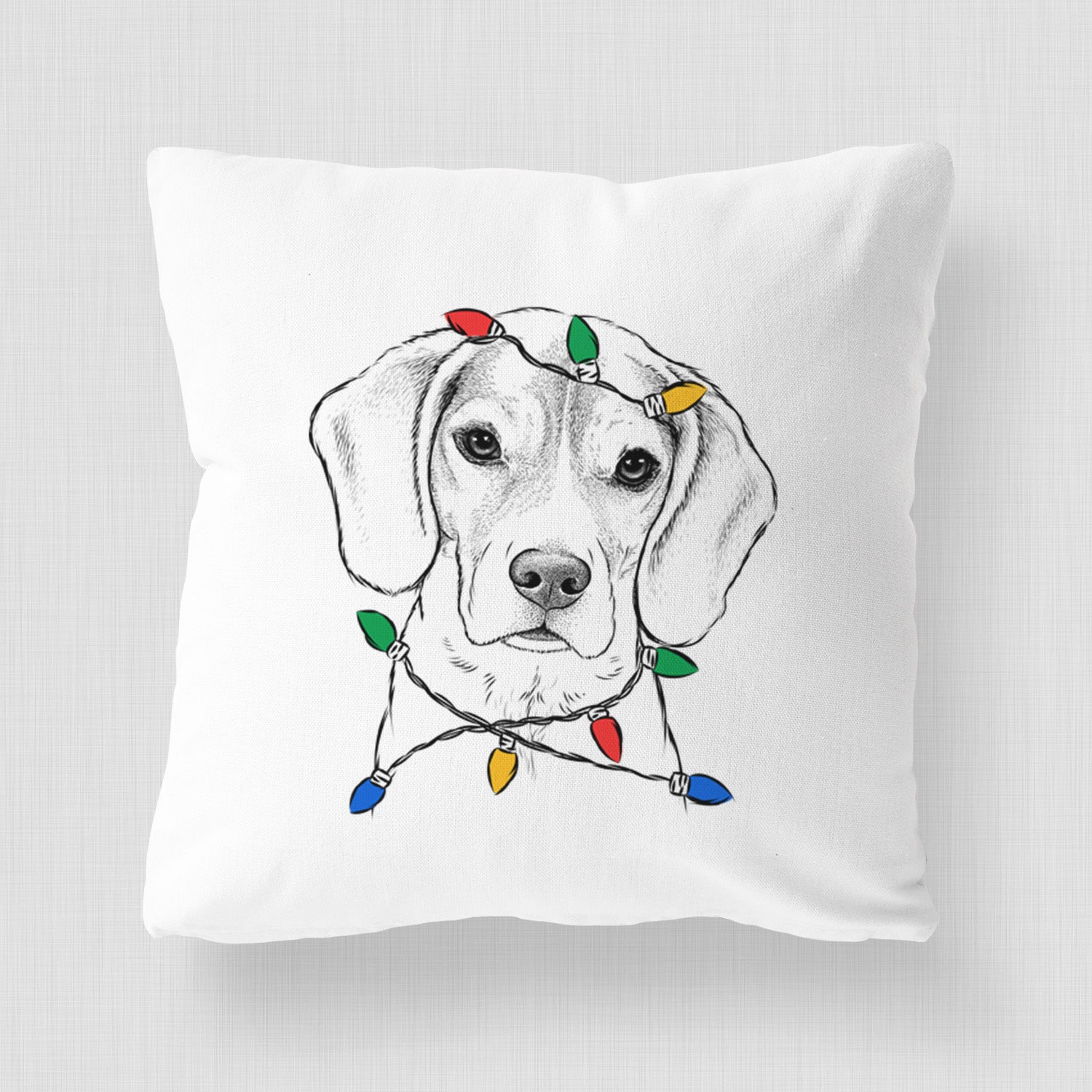 Thea the Beagle - Throw Pillow Cover