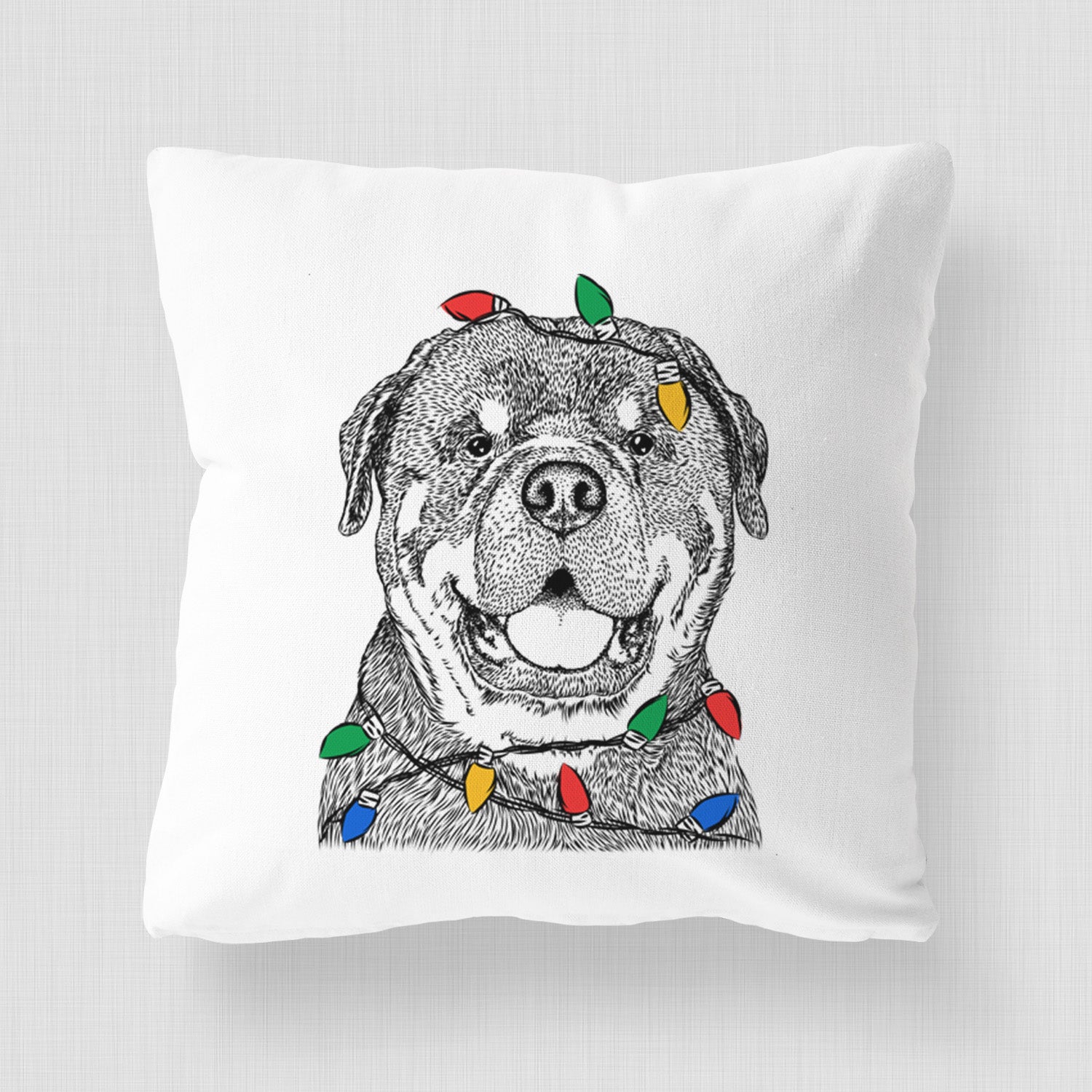 Titan the Rottweiler - Throw Pillow Cover