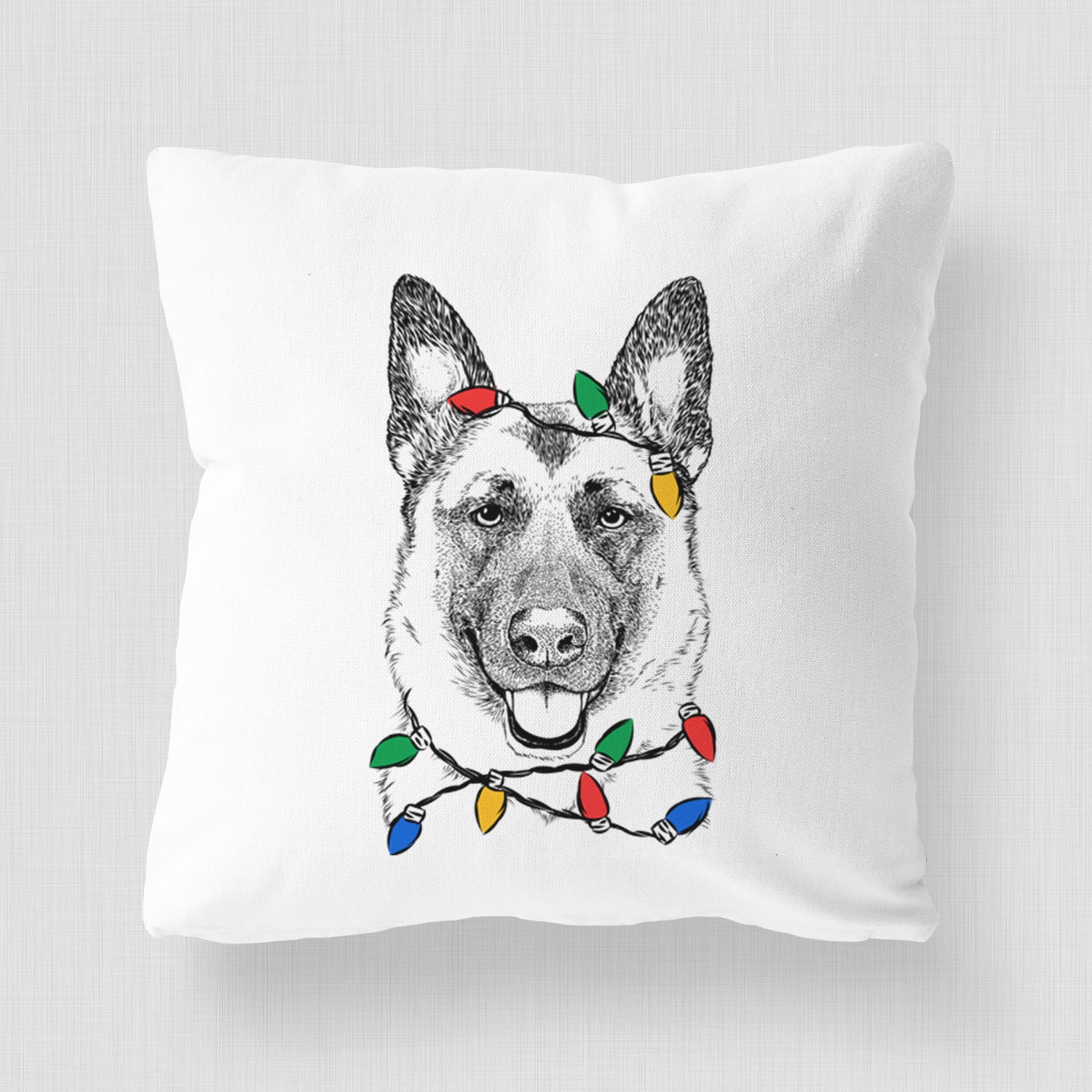 Trooper the German Shepherd - Throw Pillow Cover