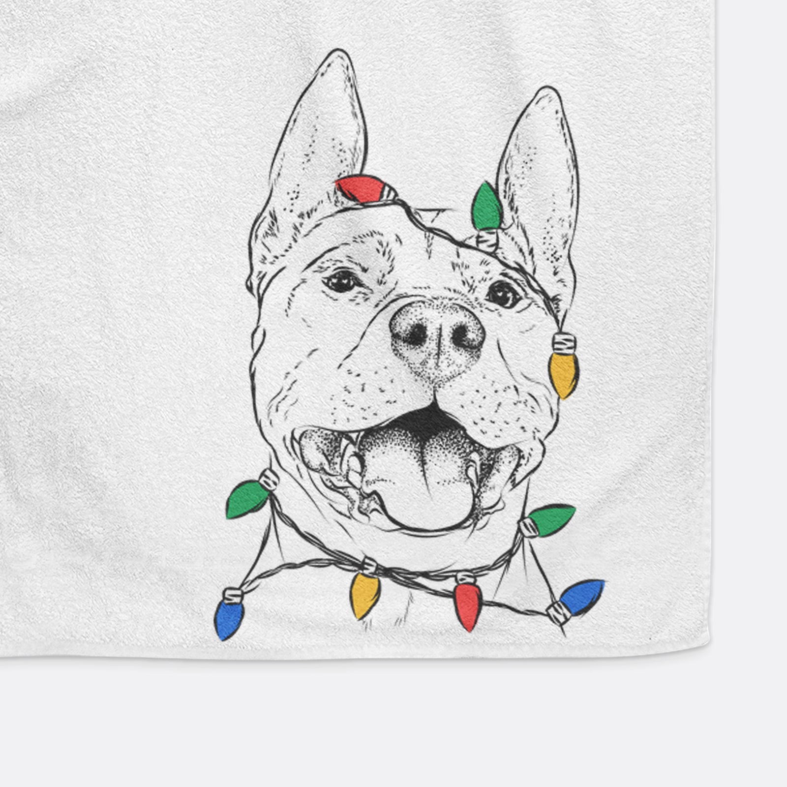 Wally the Pitbull Decorative Hand Towel