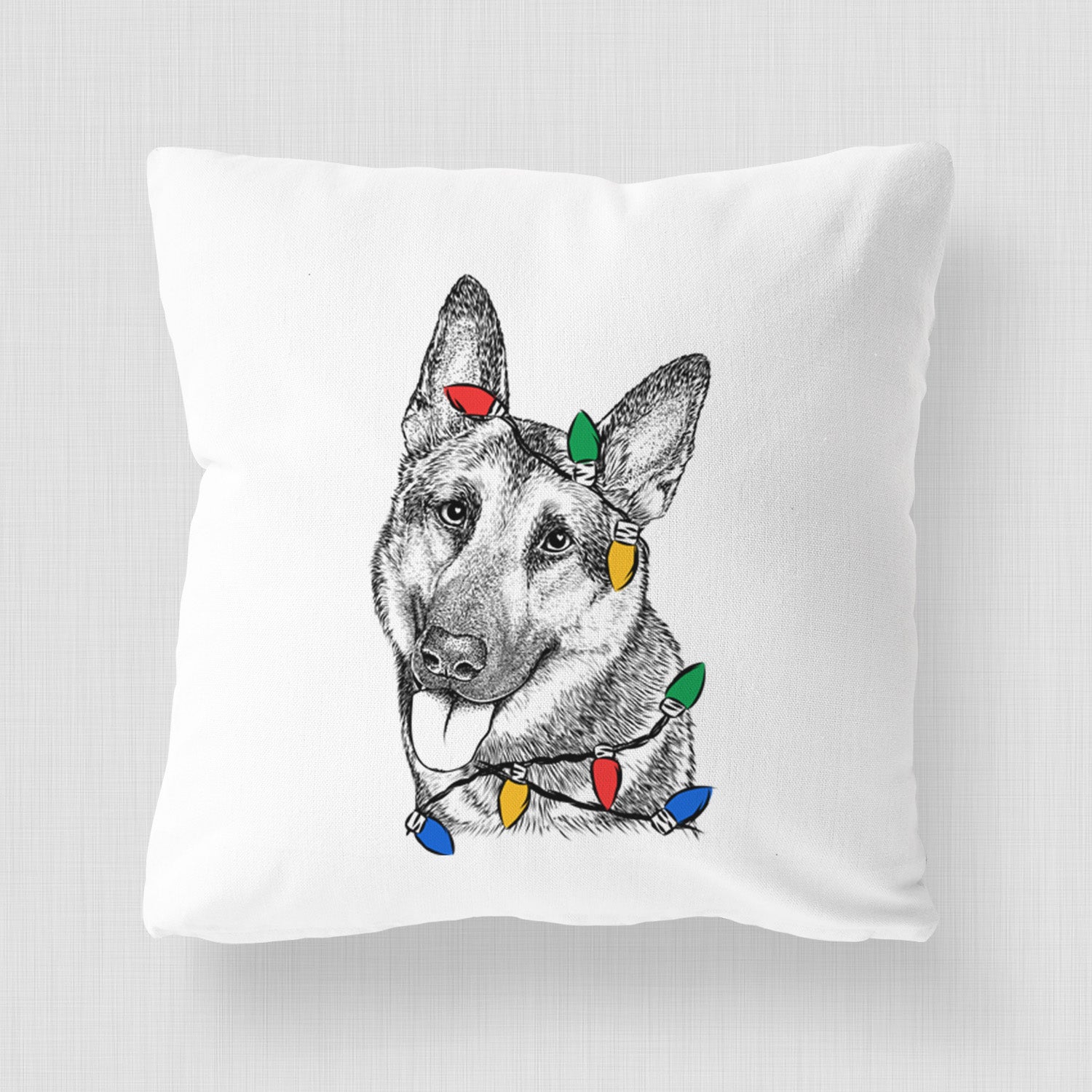 Whitaker the German Shepherd - Throw Pillow Cover