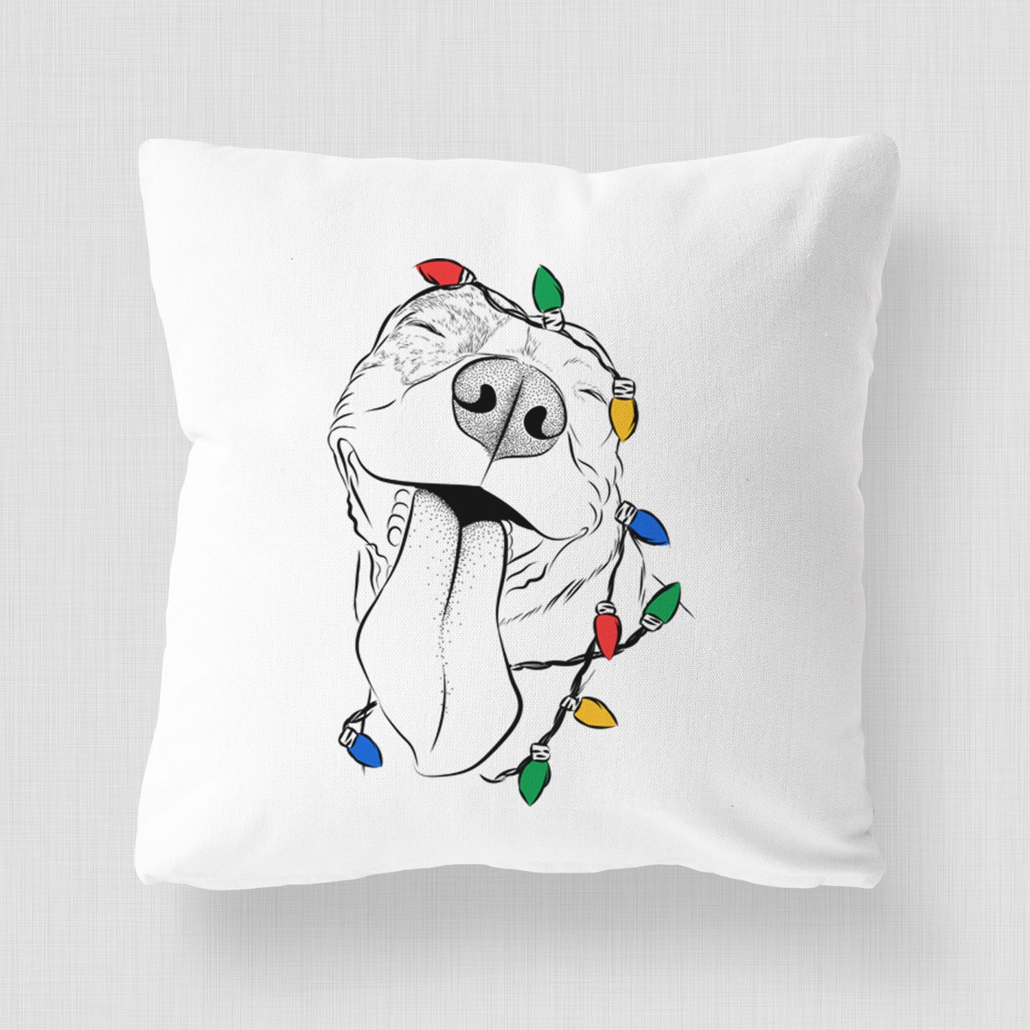 Xena the American Staffordshire Terrier - Throw Pillow Cover