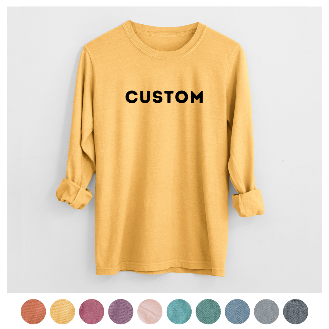 '*Custom Item' design on an apparel