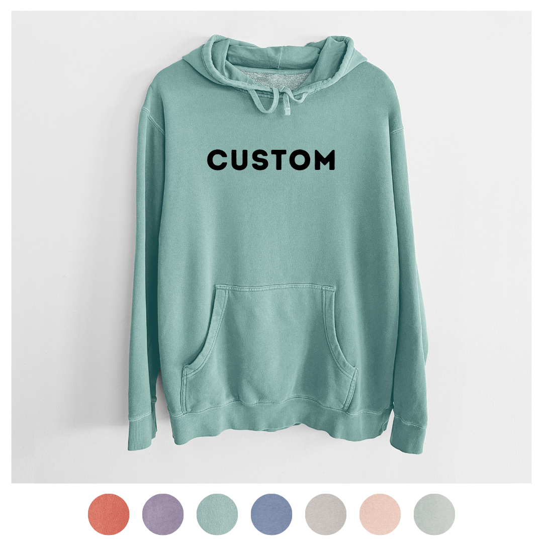 '*Custom Item' design on an apparel