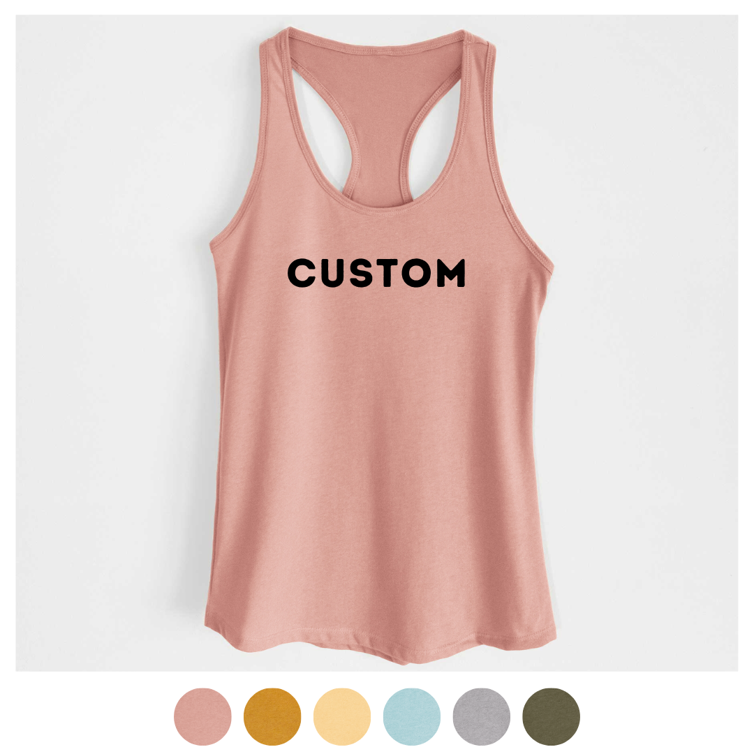 '*Custom Item' design on an apparel