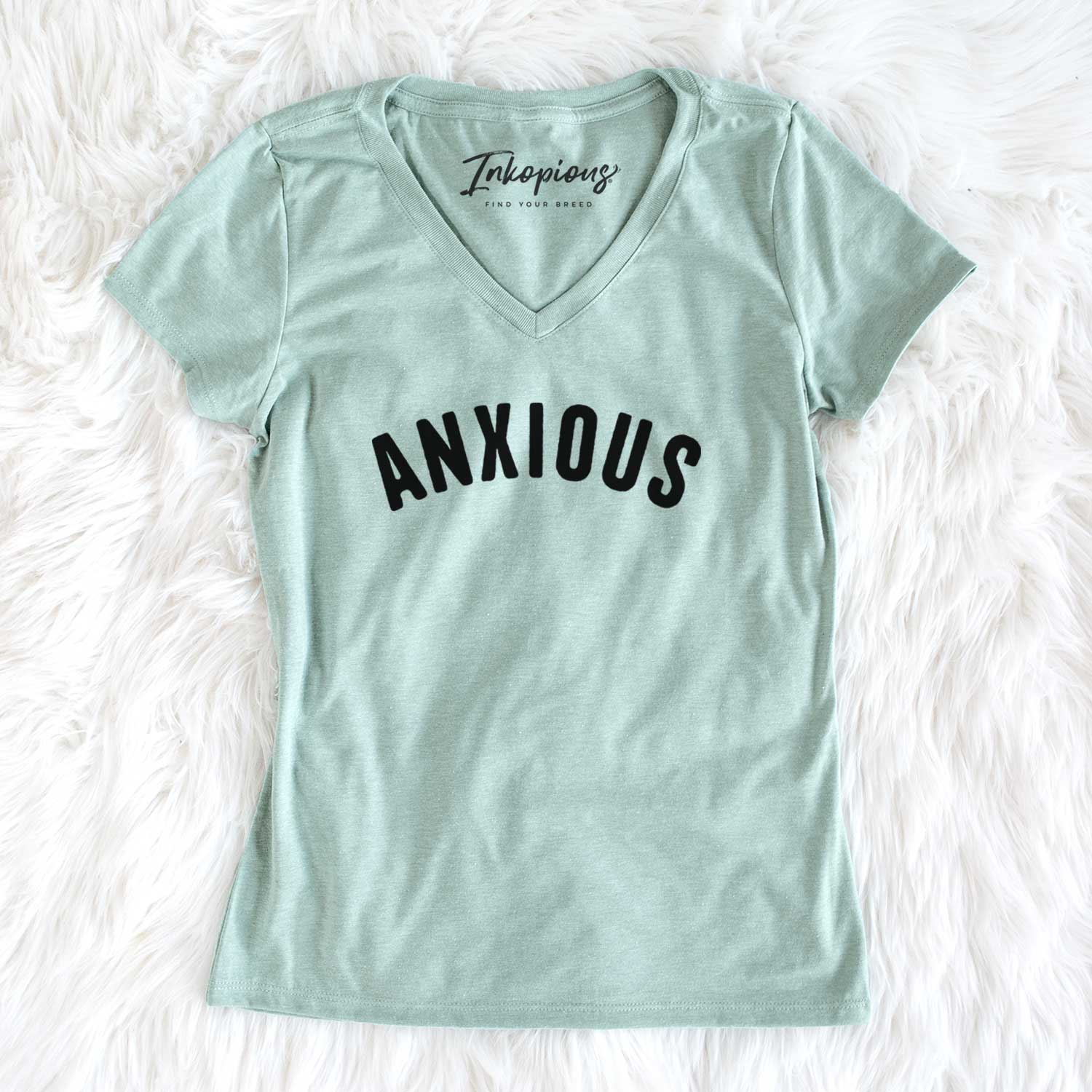 Anxious - Articulate Collection - Women's V-neck Shirt