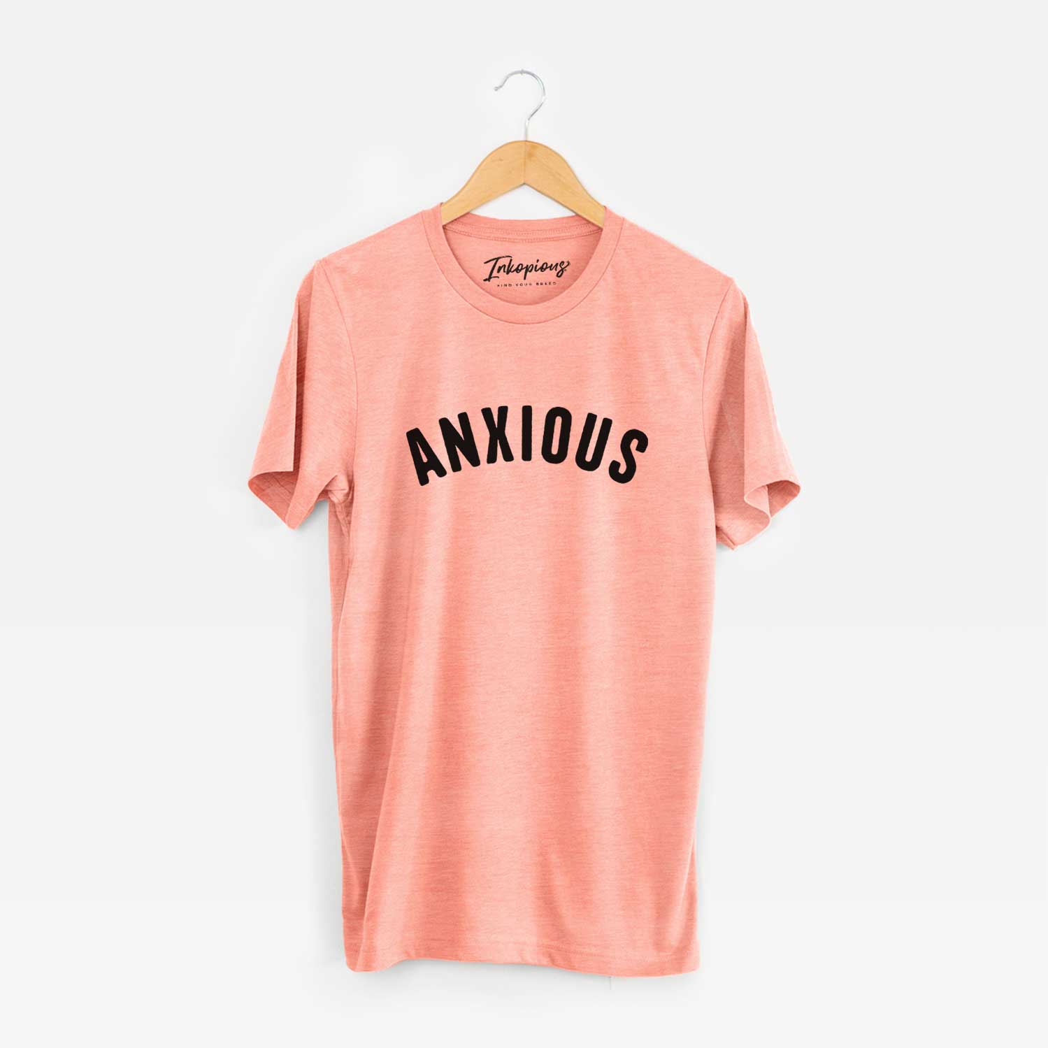 'Anxious - Articulate Collection' design on a Sunset Unisex crewneck