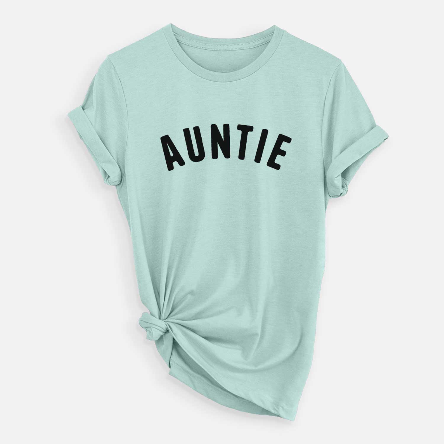 'Auntie - Articulate Collection' design on a Heather Sage Unisex crewneck