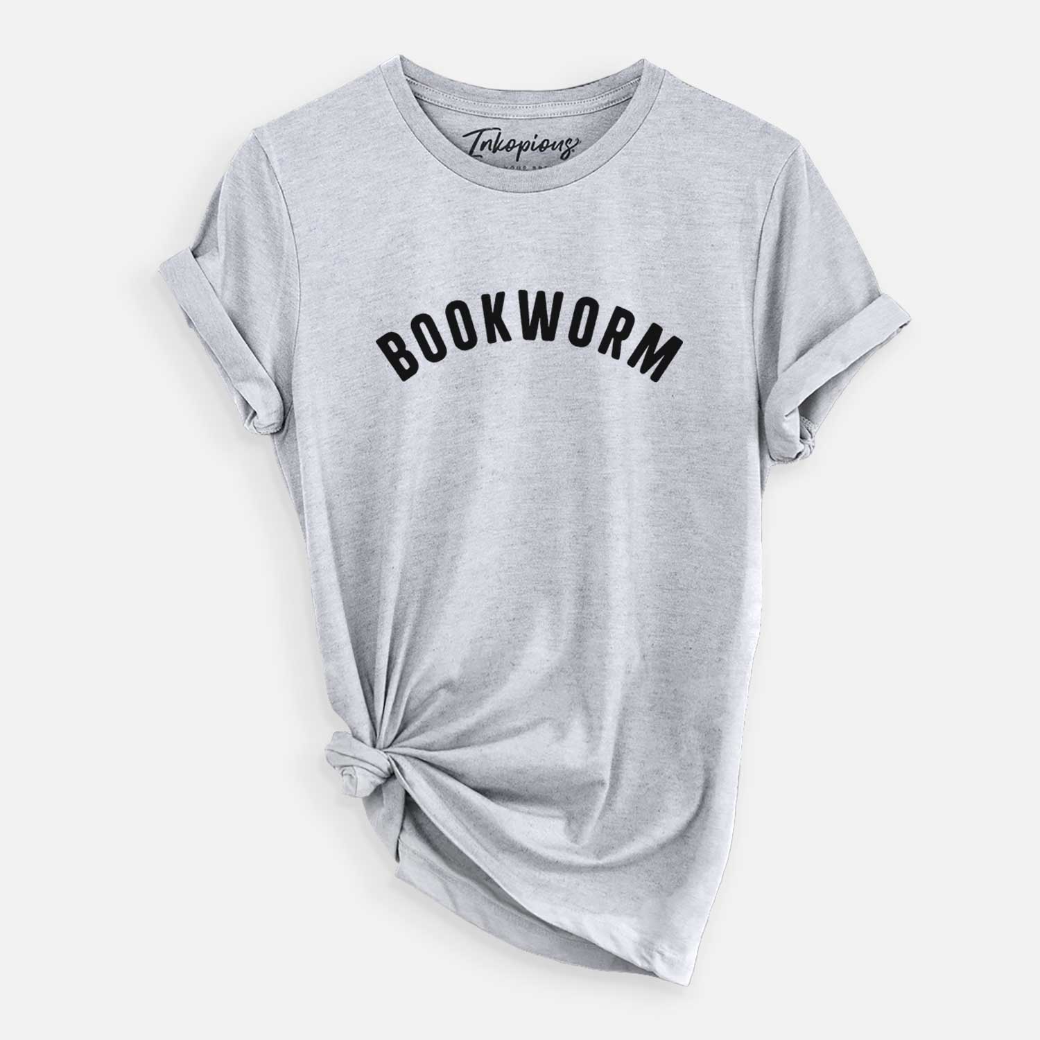 'Bookworm - Articulate Collection' design on a Grey Unisex crewneck
