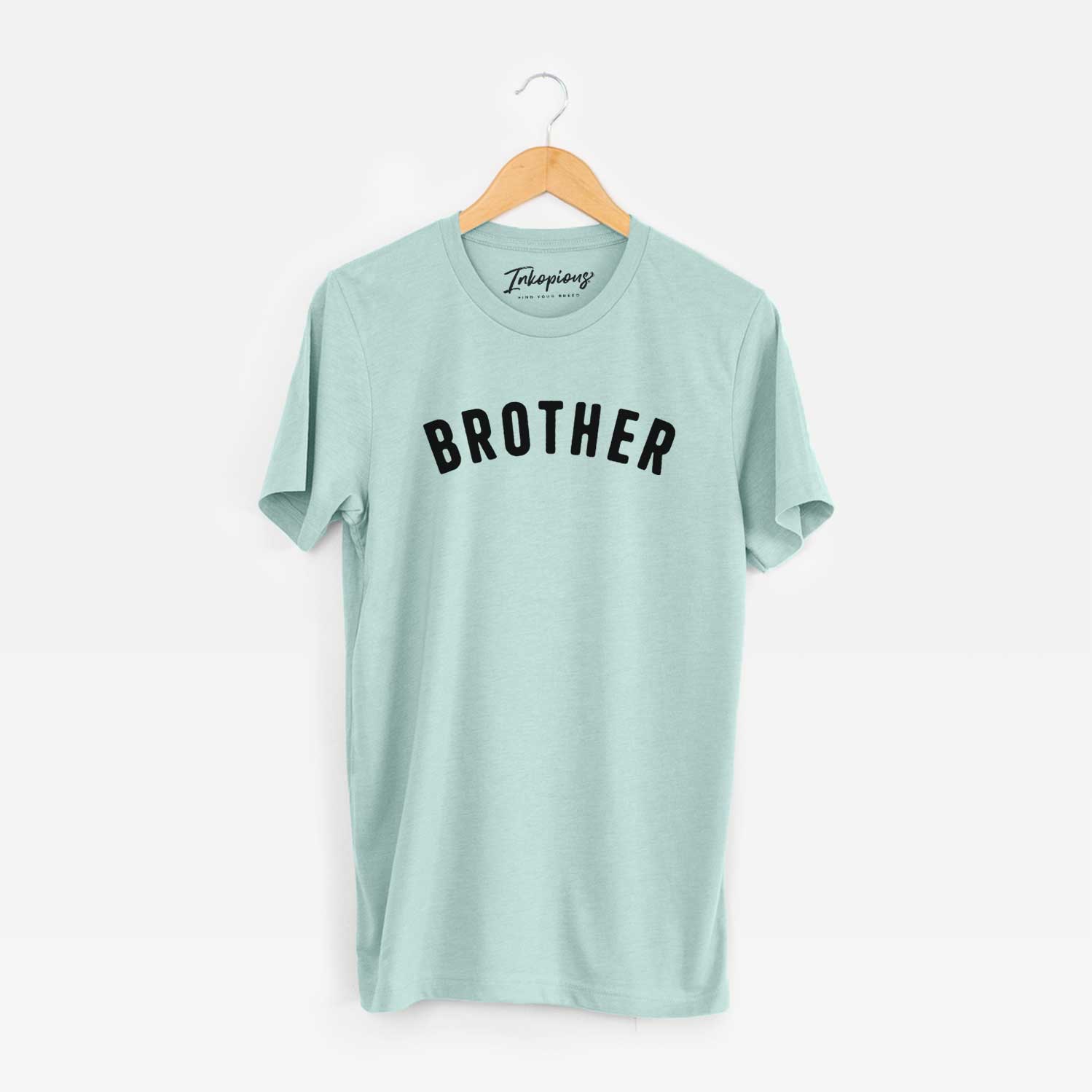 'Brother - Articulate Collection' design on a Heather Sage Unisex crewneck