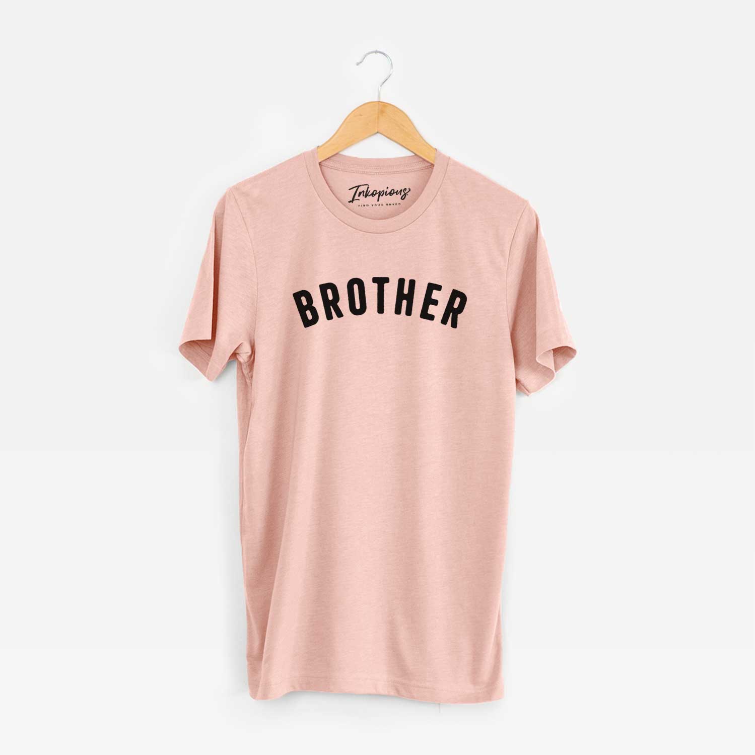 'Brother - Articulate Collection' design on a Peach Unisex crewneck