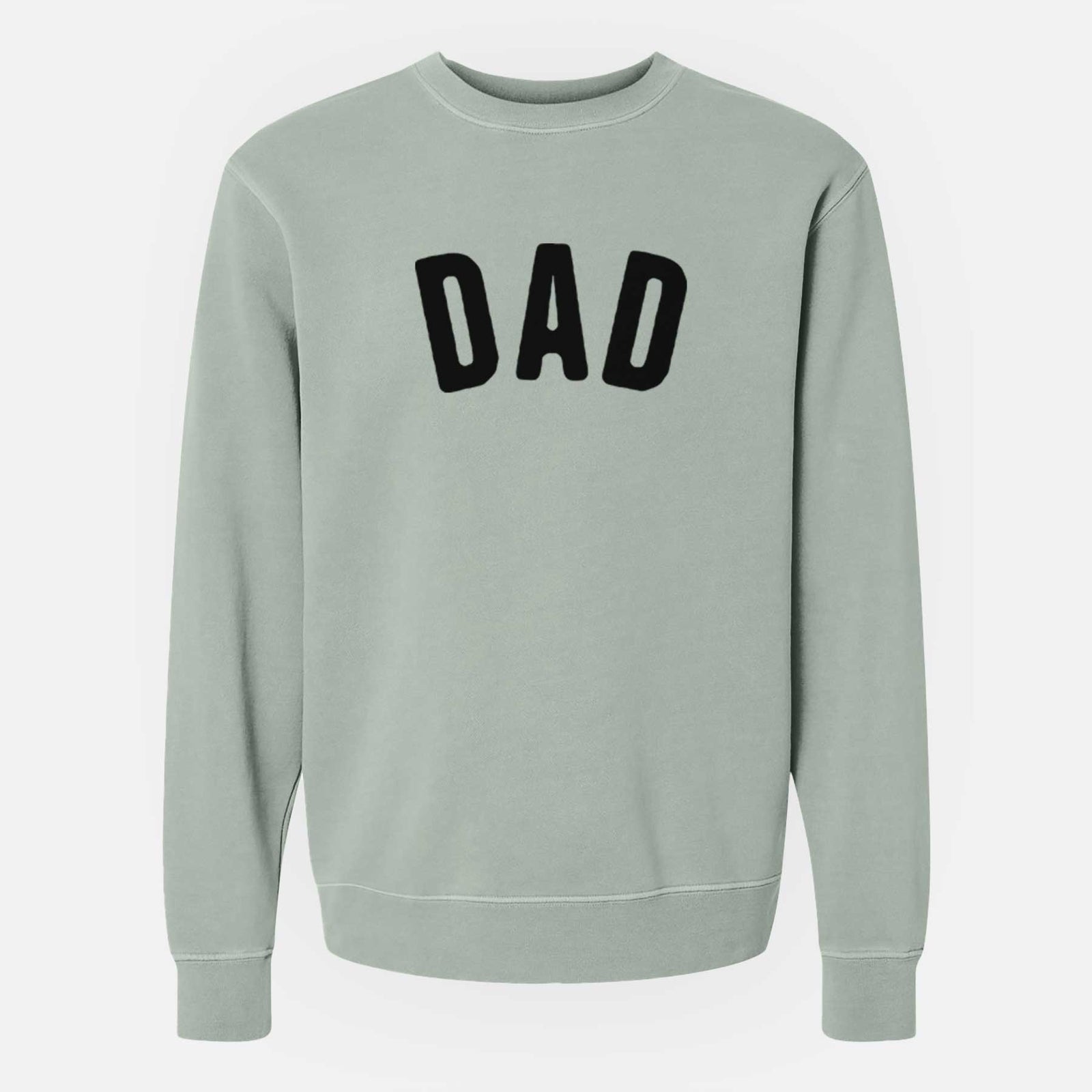 'Dad - Articulate Collection' design on a Sage Unisex pigment dyed crew sweatshirt