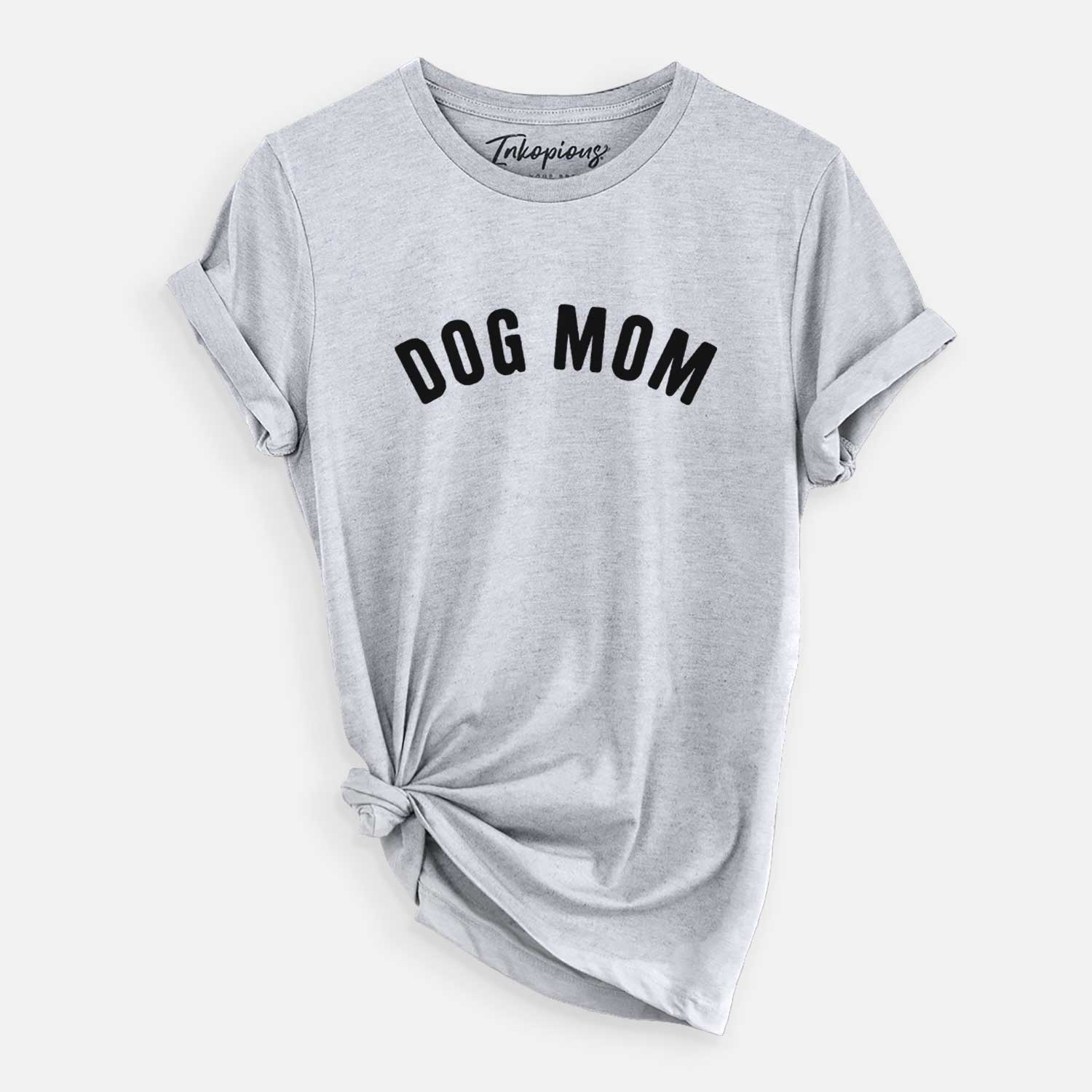 'Dog Mom - Articulate Collection' design on a Grey Unisex crewneck