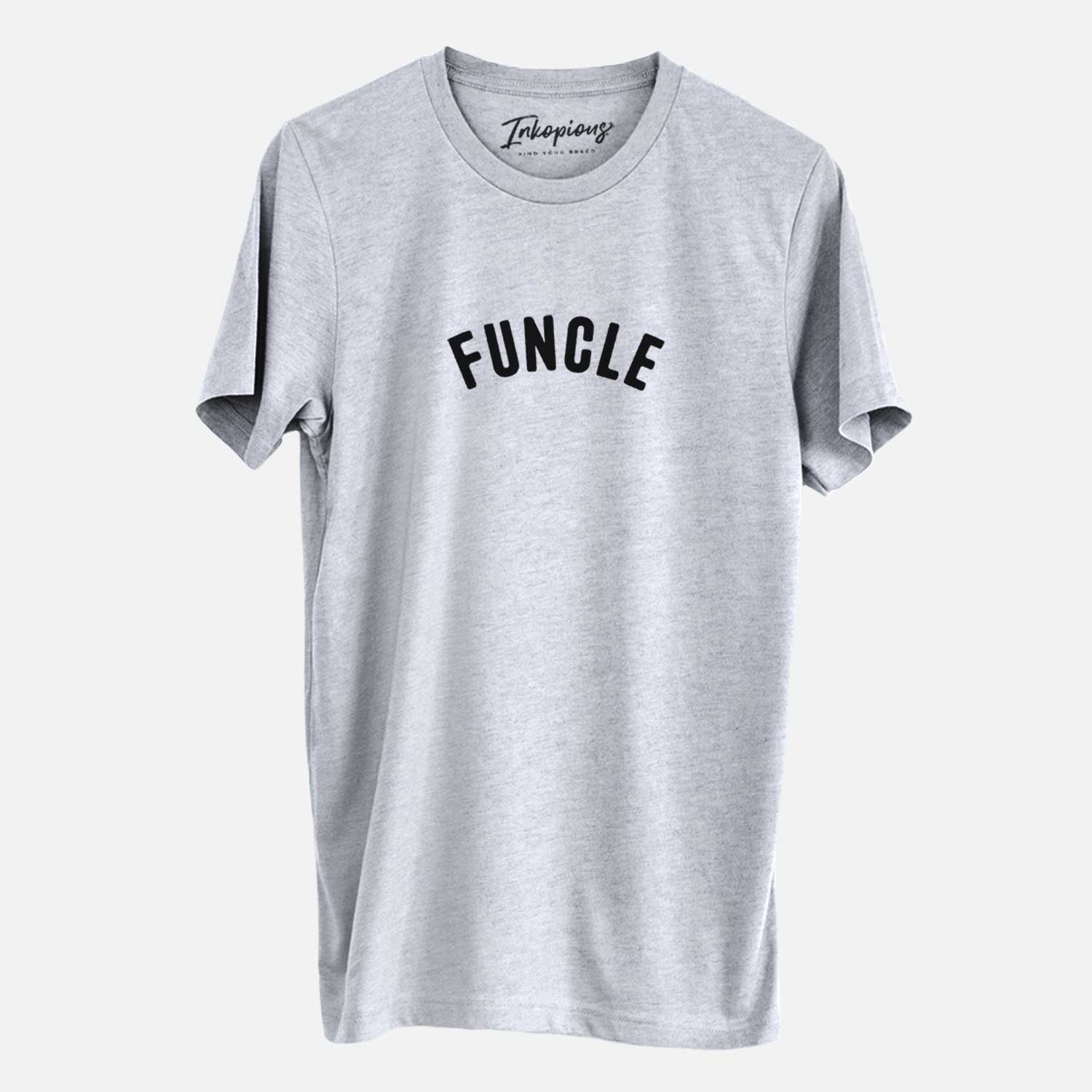 'Funcle - Articulate Collection' design on a Grey Unisex crewneck