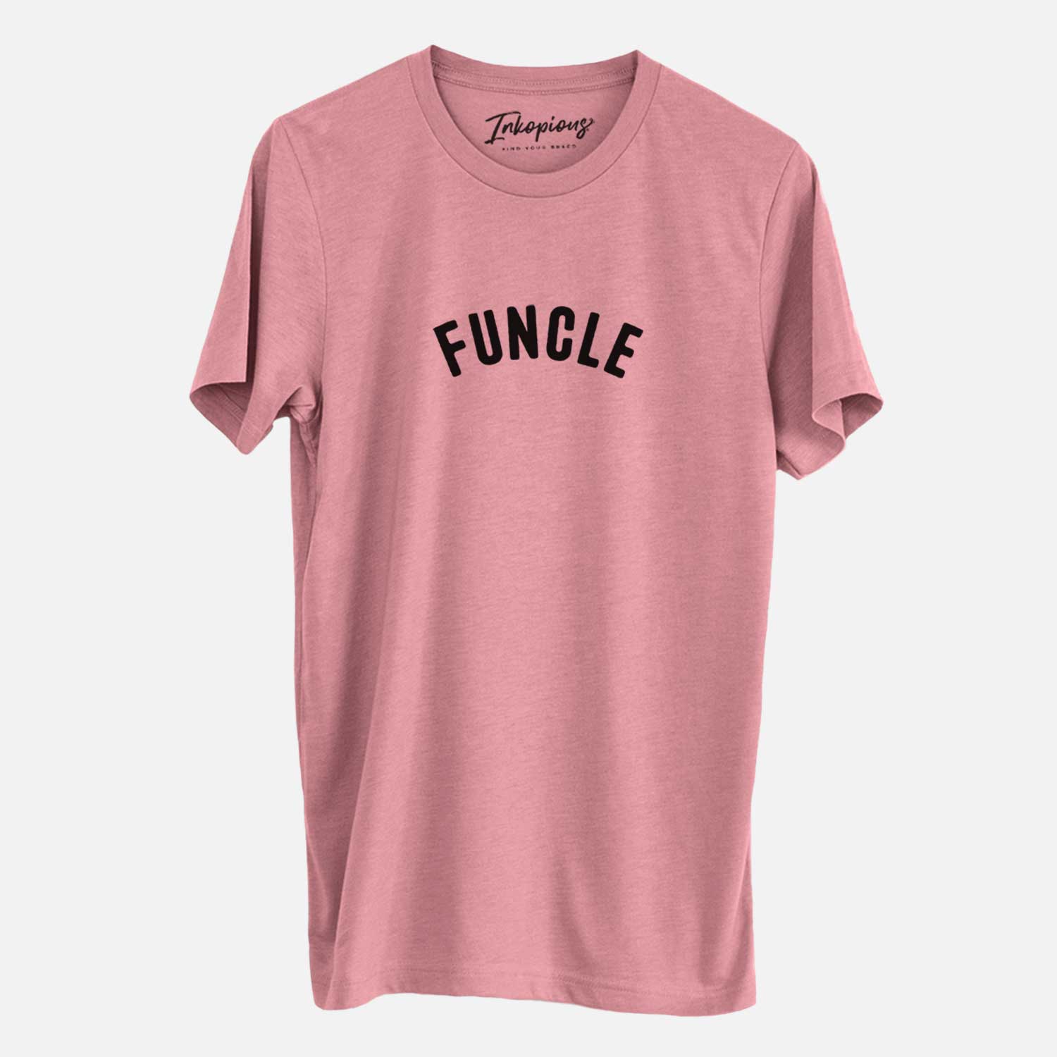 'Funcle - Articulate Collection' design on a Mauve Unisex crewneck