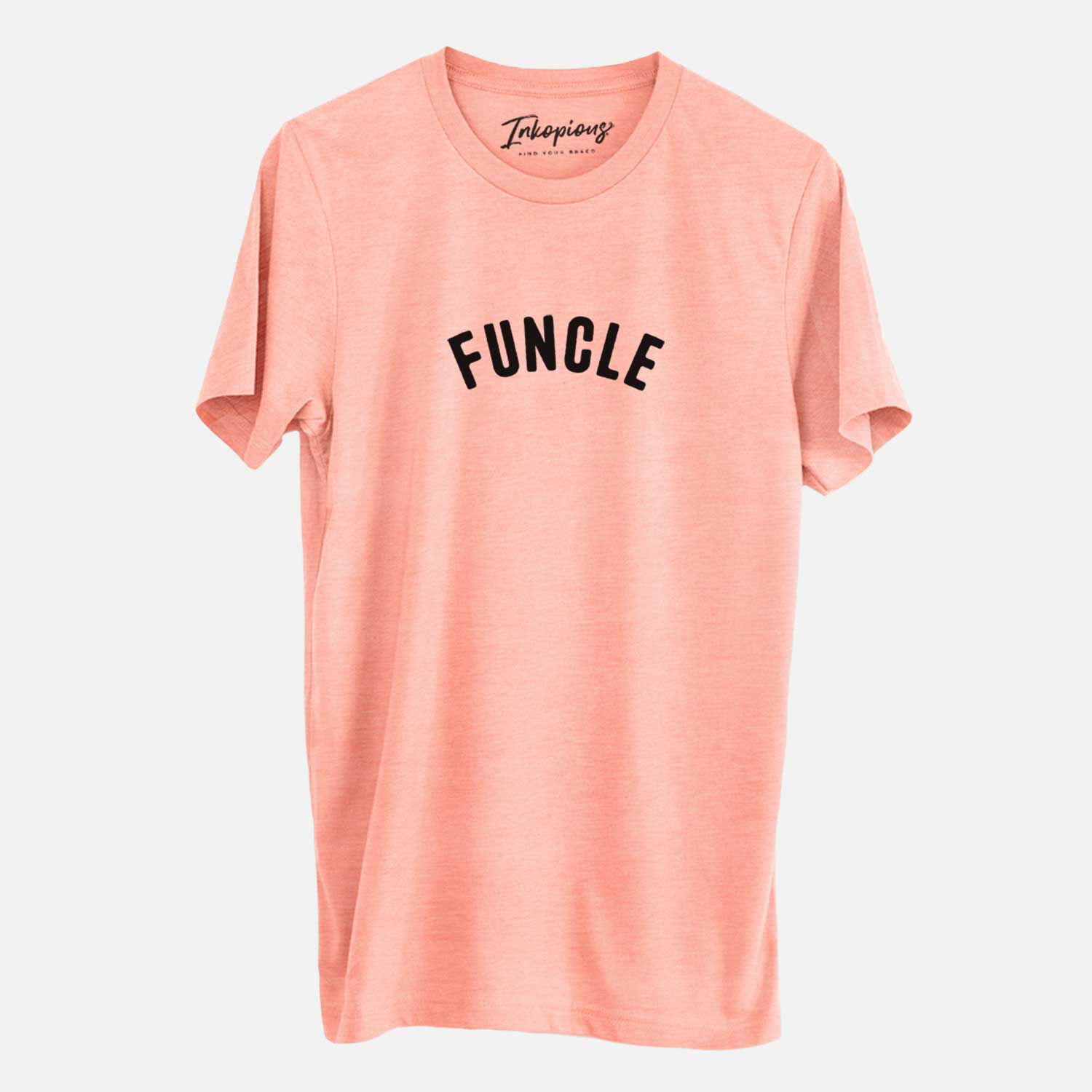 'Funcle - Articulate Collection' design on a Sunset Unisex crewneck