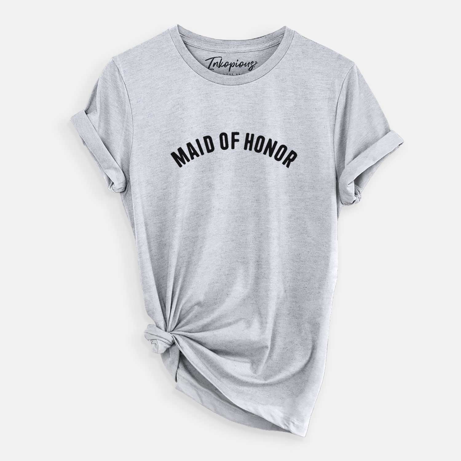 'Maid of Honor - Articulate Collection' design on a Grey Unisex crewneck