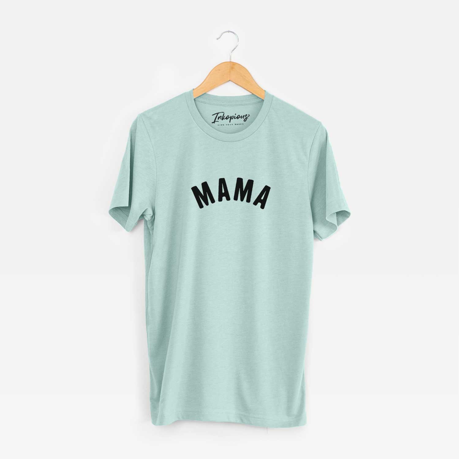 'Mama - Articulate Collection' design on a Heather Sage Unisex crewneck