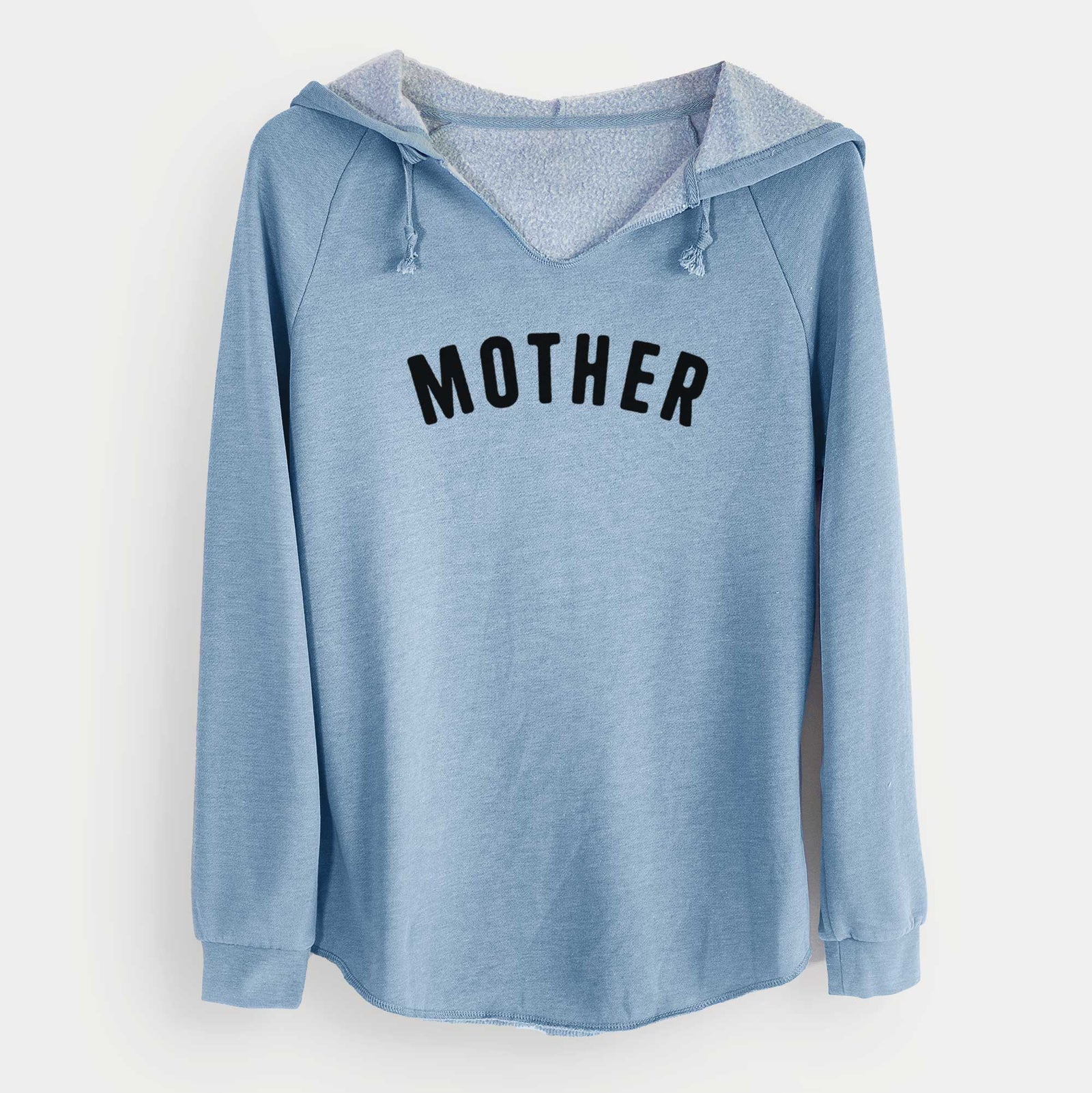 'Mother - Articulate Collection' design on a Misty Blue Cali Wave Hooded Sweatshirt