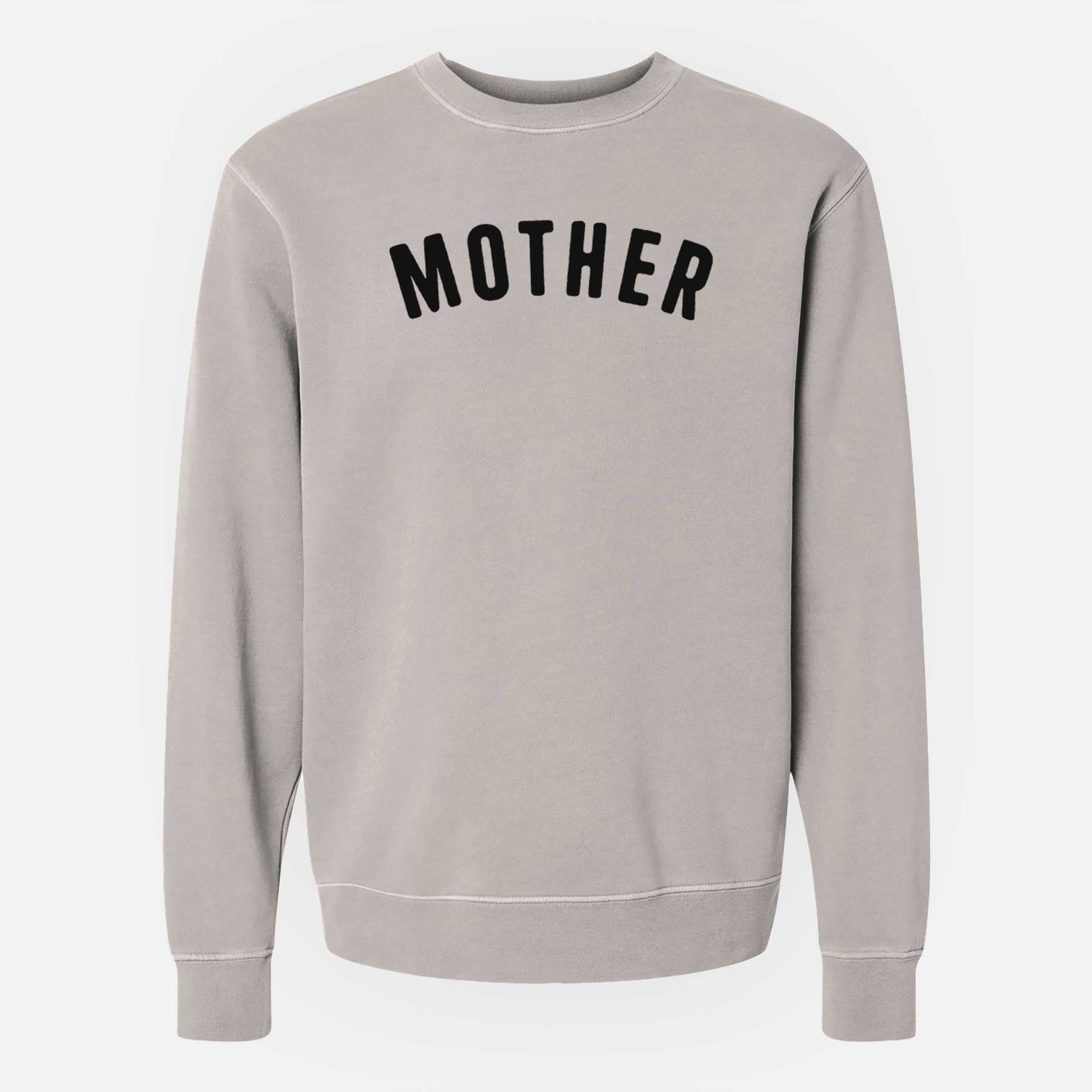 'Mother - Articulate Collection' design on a Cement Unisex pigment dyed crew sweatshirt