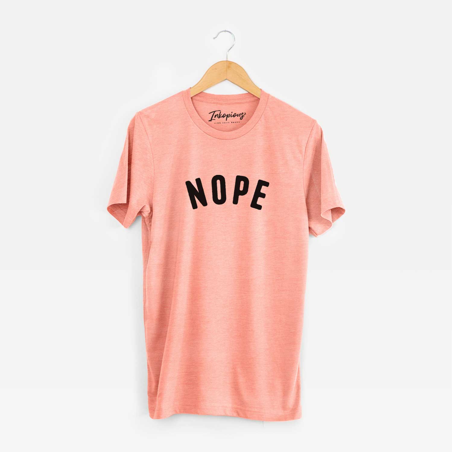 'Nope - Articulate Collection' design on a Sunset Unisex crewneck