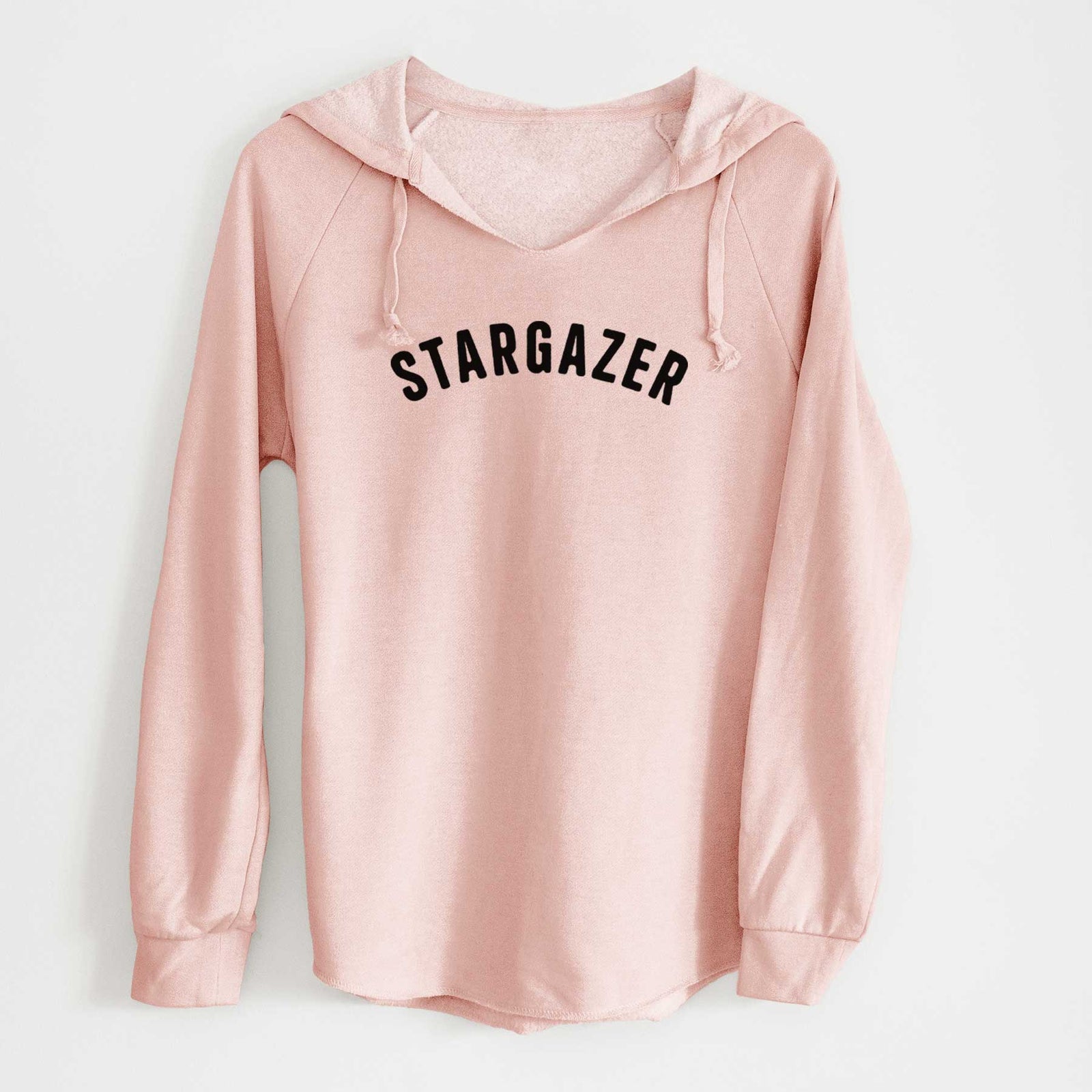 'Stargazer - Articulate Collection' design on a Blush Cali Wave Hooded Sweatshirt