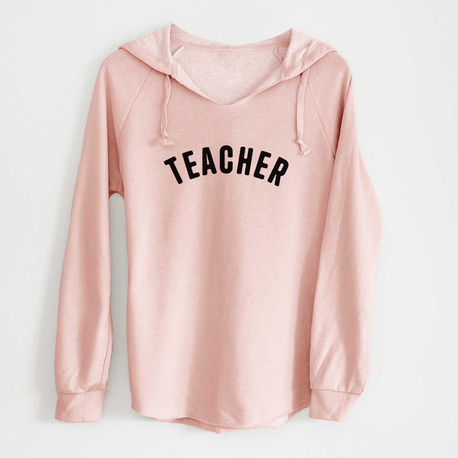 'Teacher - Articulate Collection' design on a Blush Cali Wave Hooded Sweatshirt