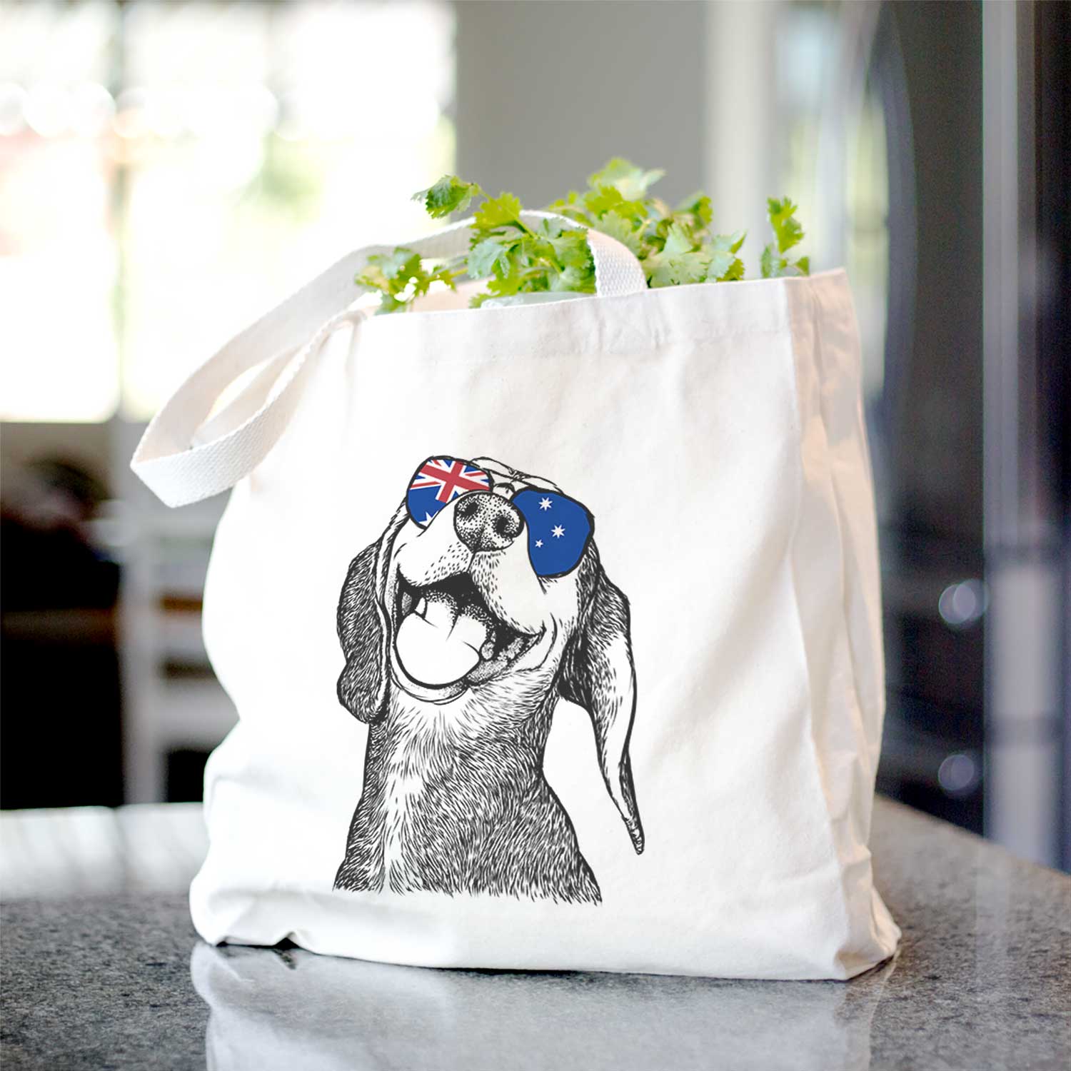 Belle the Hound Mix - Tote Bag