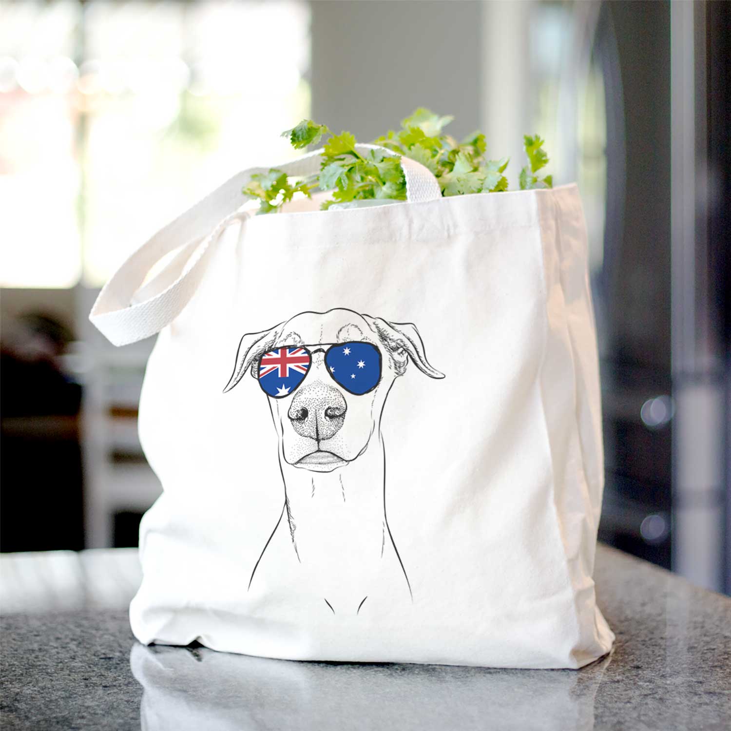 Walter the White Doberman Rescue - Tote Bag