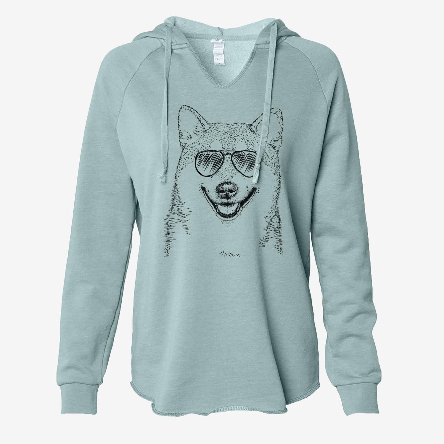 Mitsu the Shiba Inu - Cali Wave Hooded Sweatshirt