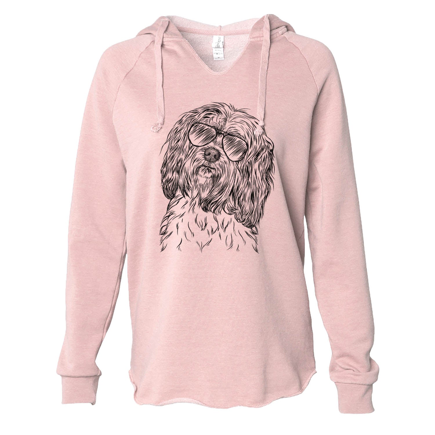 Shenpa the Tibetan Terrier - Cali Wave Hooded Sweatshirt
