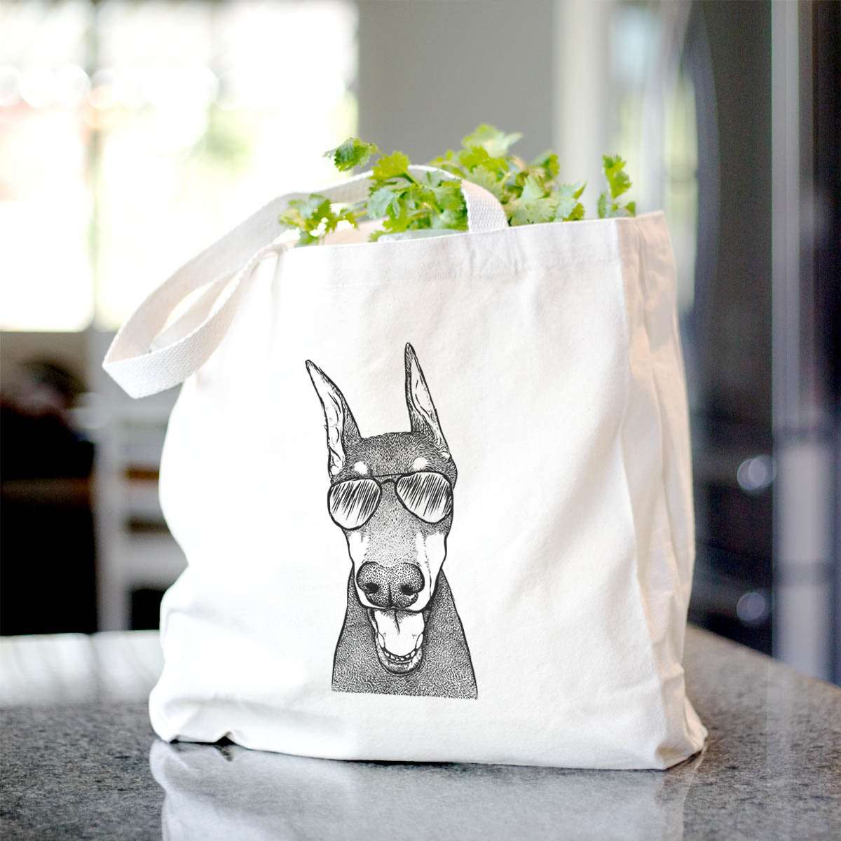Sir Duke the Doberman Pinscher - Tote Bag