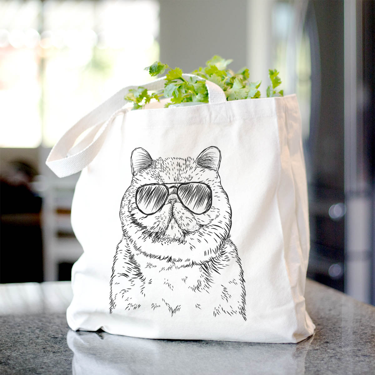 Squish the Exotic Shorthair Cat - Tote Bag
