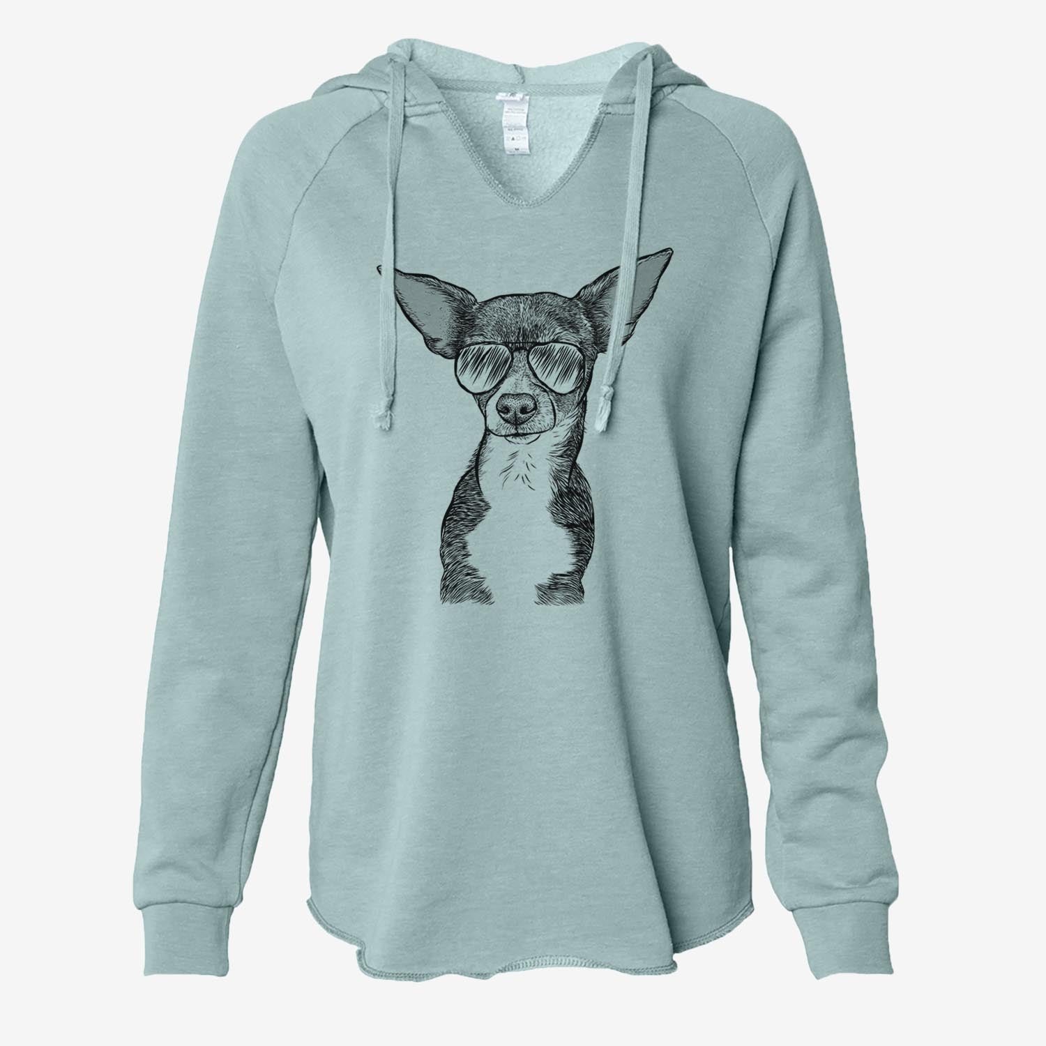 Tiny Archie the Mixed Breed - Cali Wave Hooded Sweatshirt