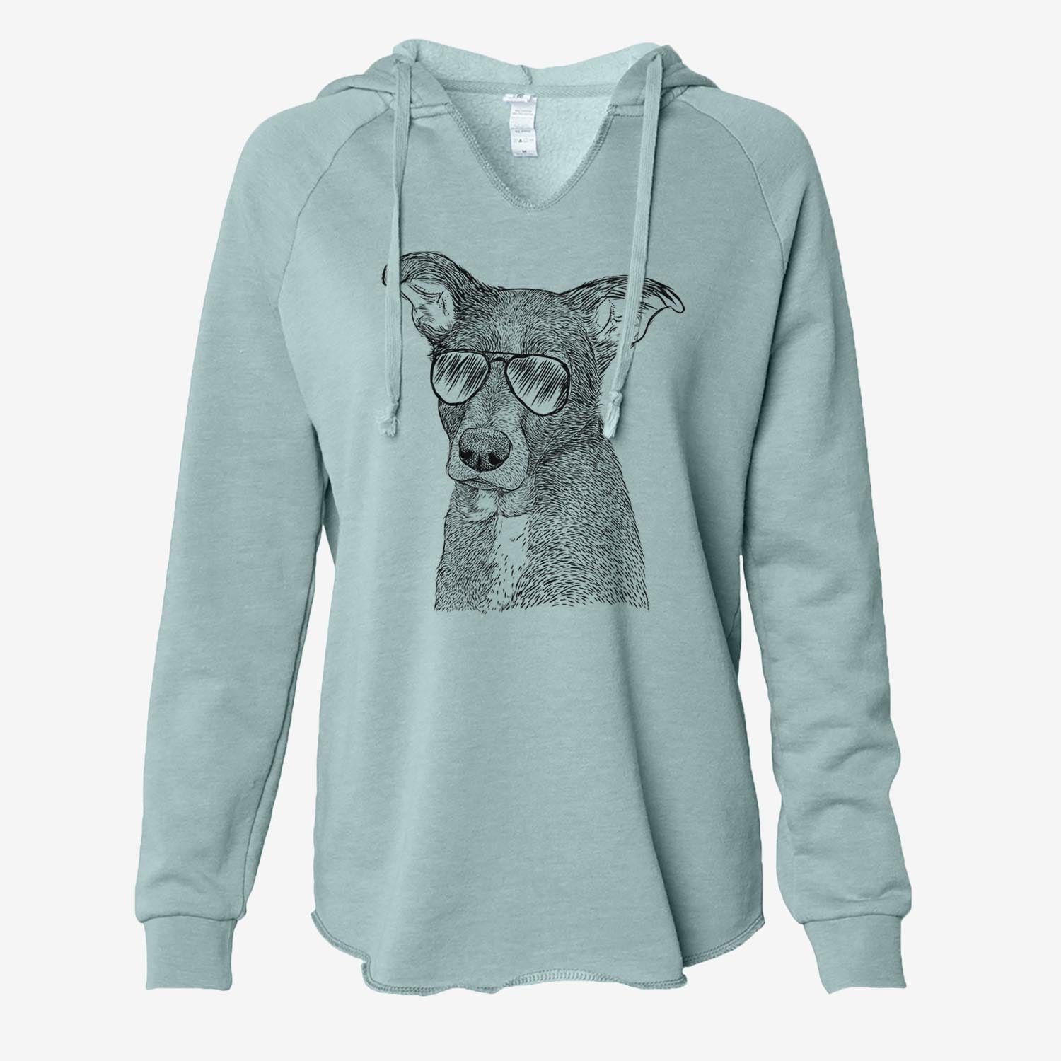 Wilbur the Shepherd Mix - Cali Wave Hooded Sweatshirt