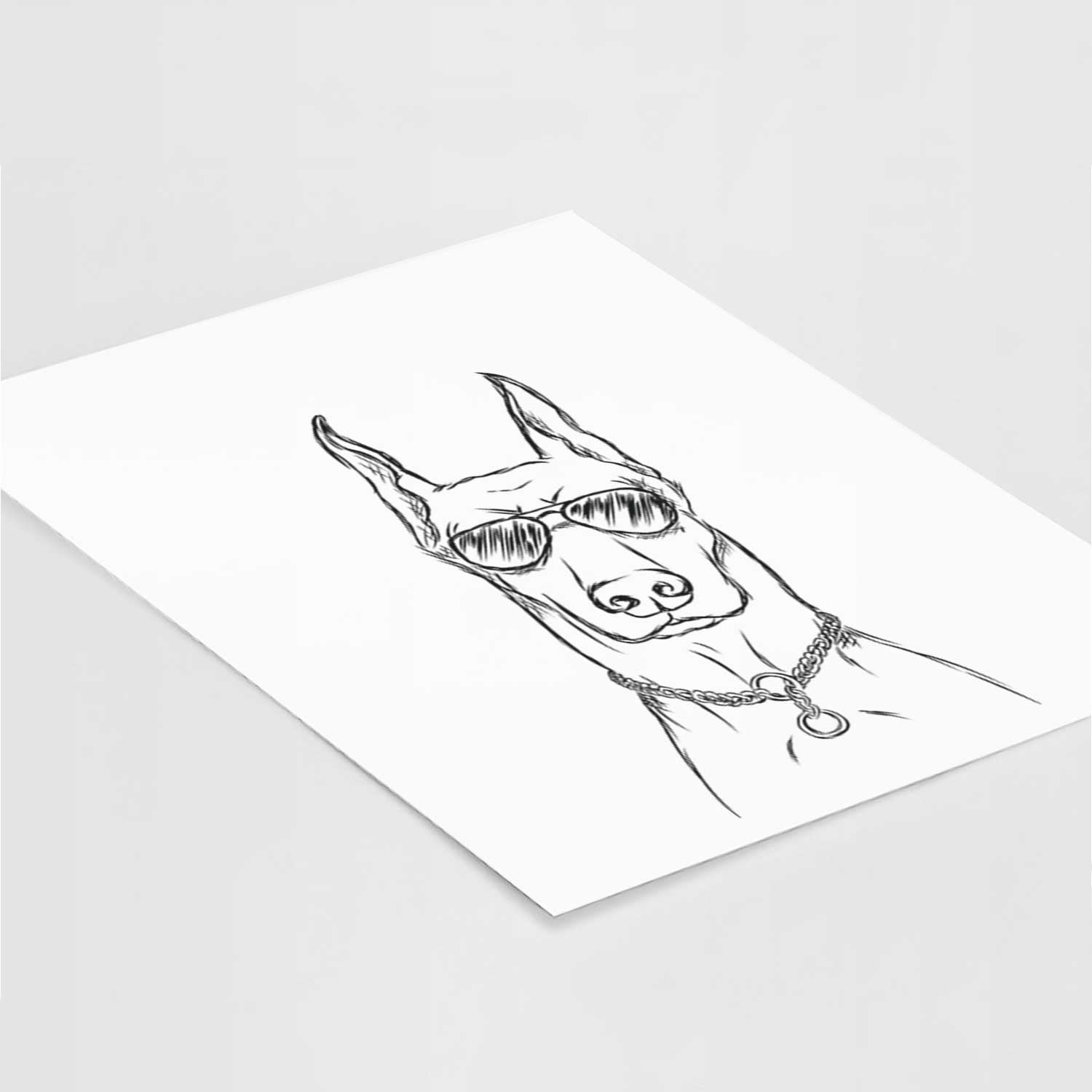 Ace the Doberman Pinscher Art Print