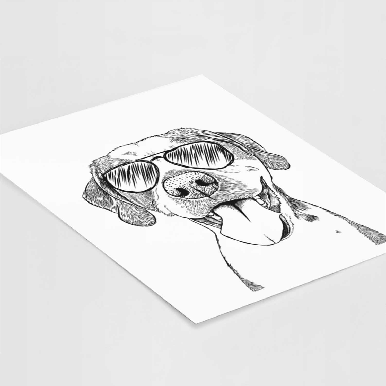 Ace Boogie the Mixed Breed Art Print