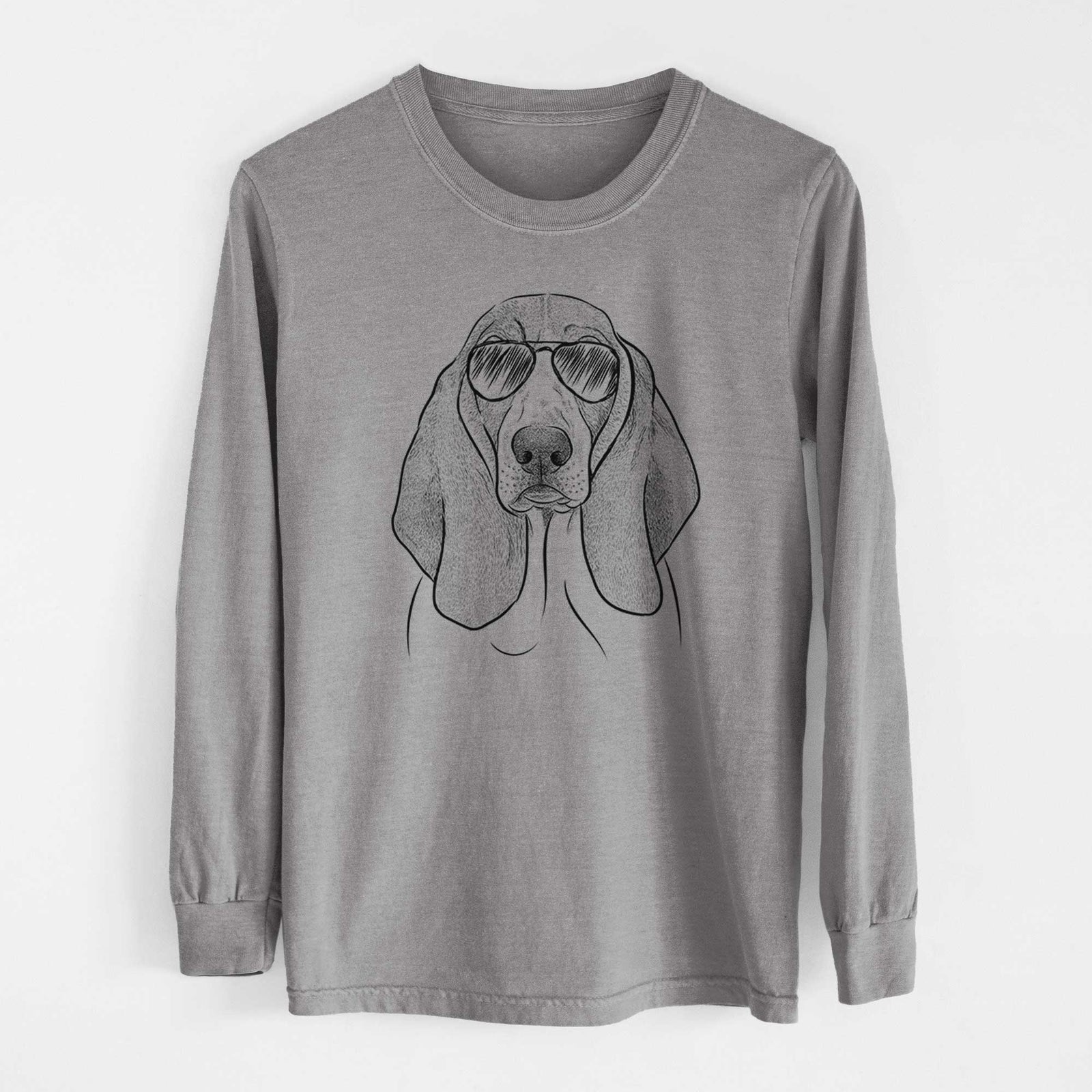 Aviators Addison the Basset Hound - Heavyweight 100% Cotton Long Sleeve