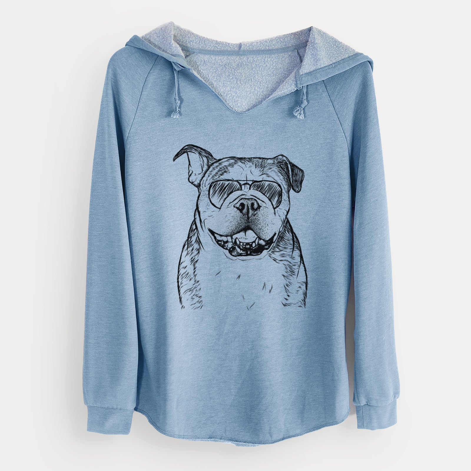 Aviator Agatha the Boston Bulldog - Cali Wave Hooded Sweatshirt