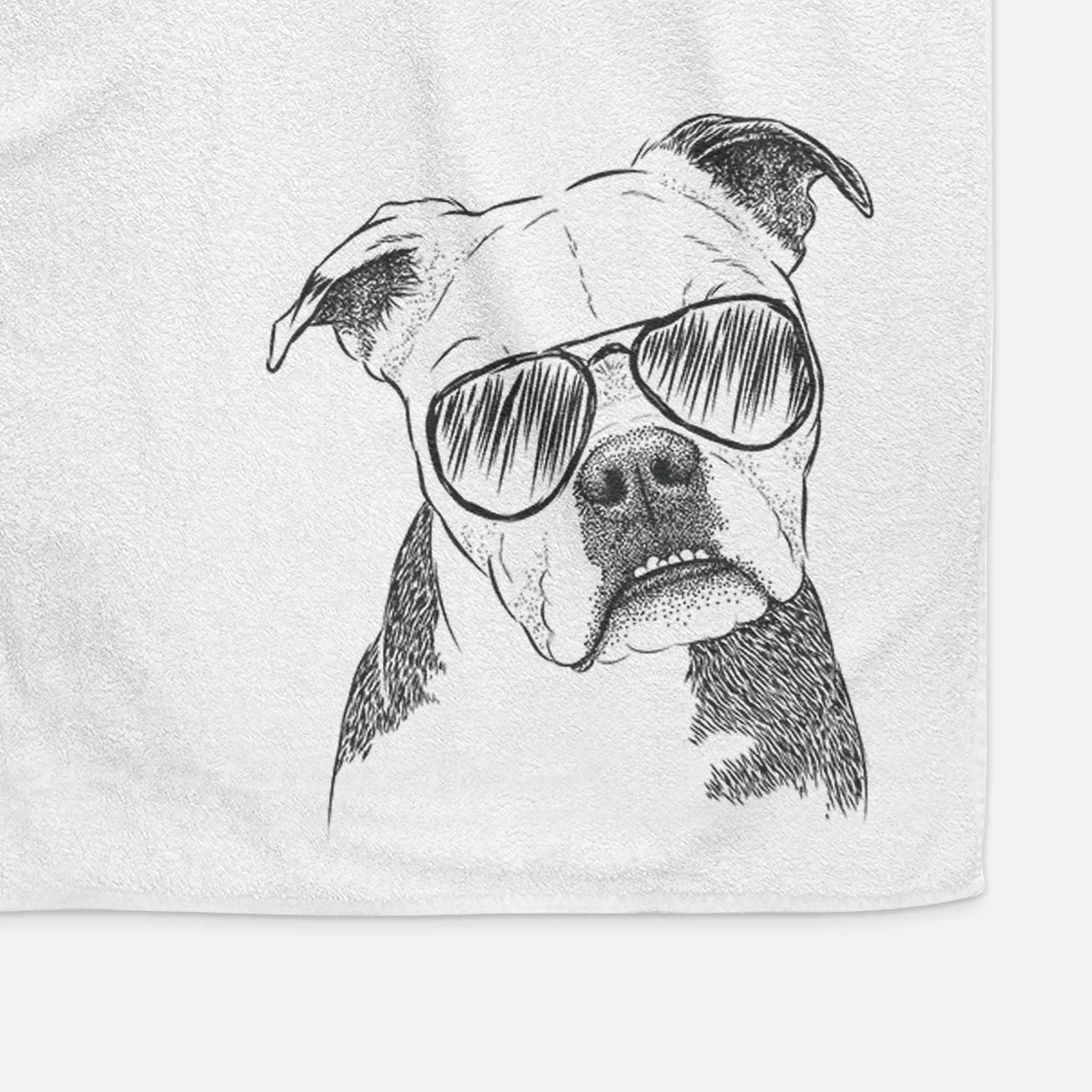 Aggy the Olde English Bulldogge Decorative Hand Towel