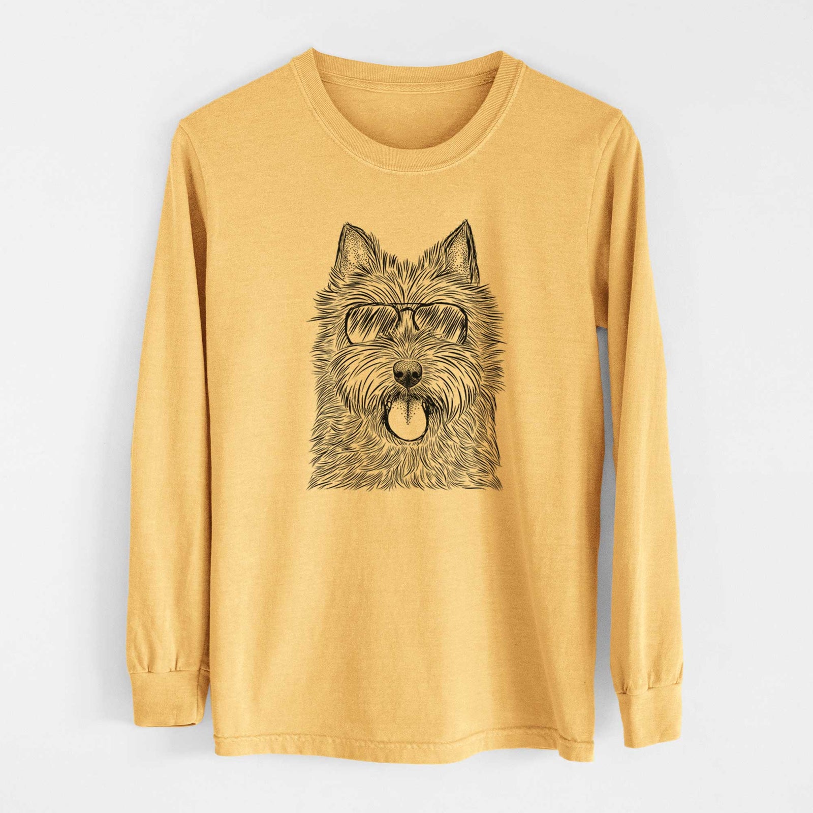 Aviators Alfie the Norwich Terrier - Heavyweight 100% Cotton Long Sleeve