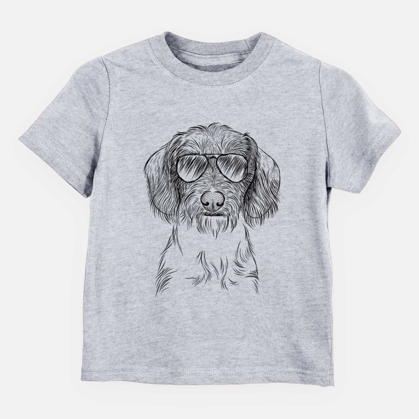 Aviator Almond the Wirehaired Dachshund - Kids/Youth/Toddler Shirt